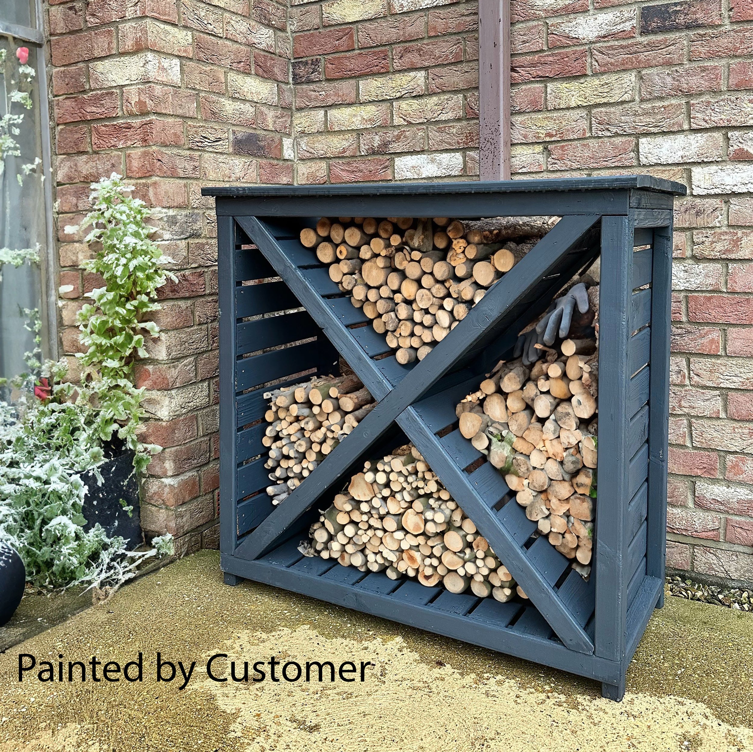 Shire 3x1 Woodlowe Cross Log Store - Image 3