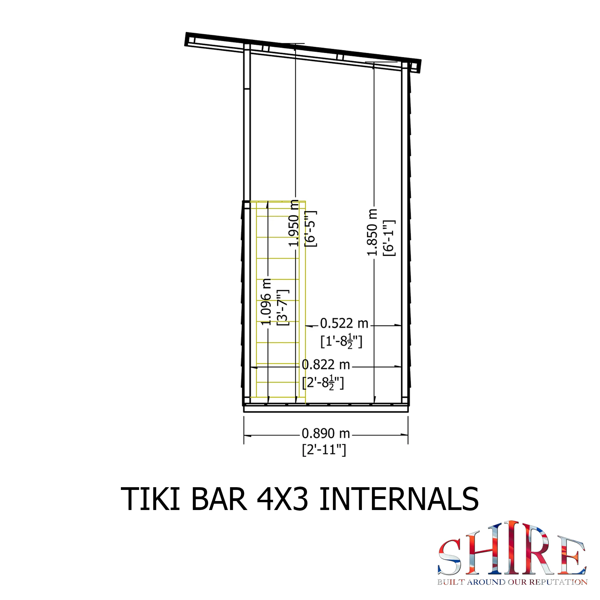 Shire 4x3 Tiki Bar - Image 4