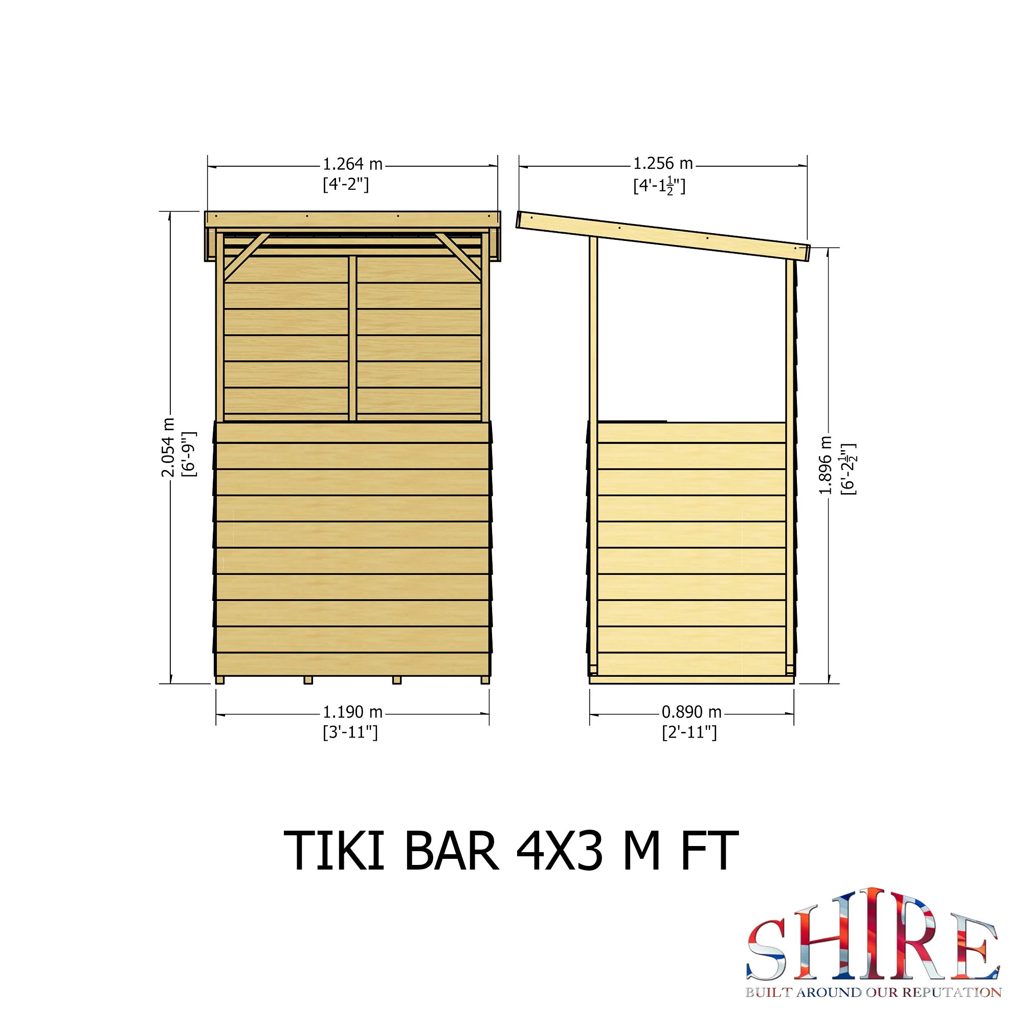 Shire 4x3 Tiki Bar - Image 5