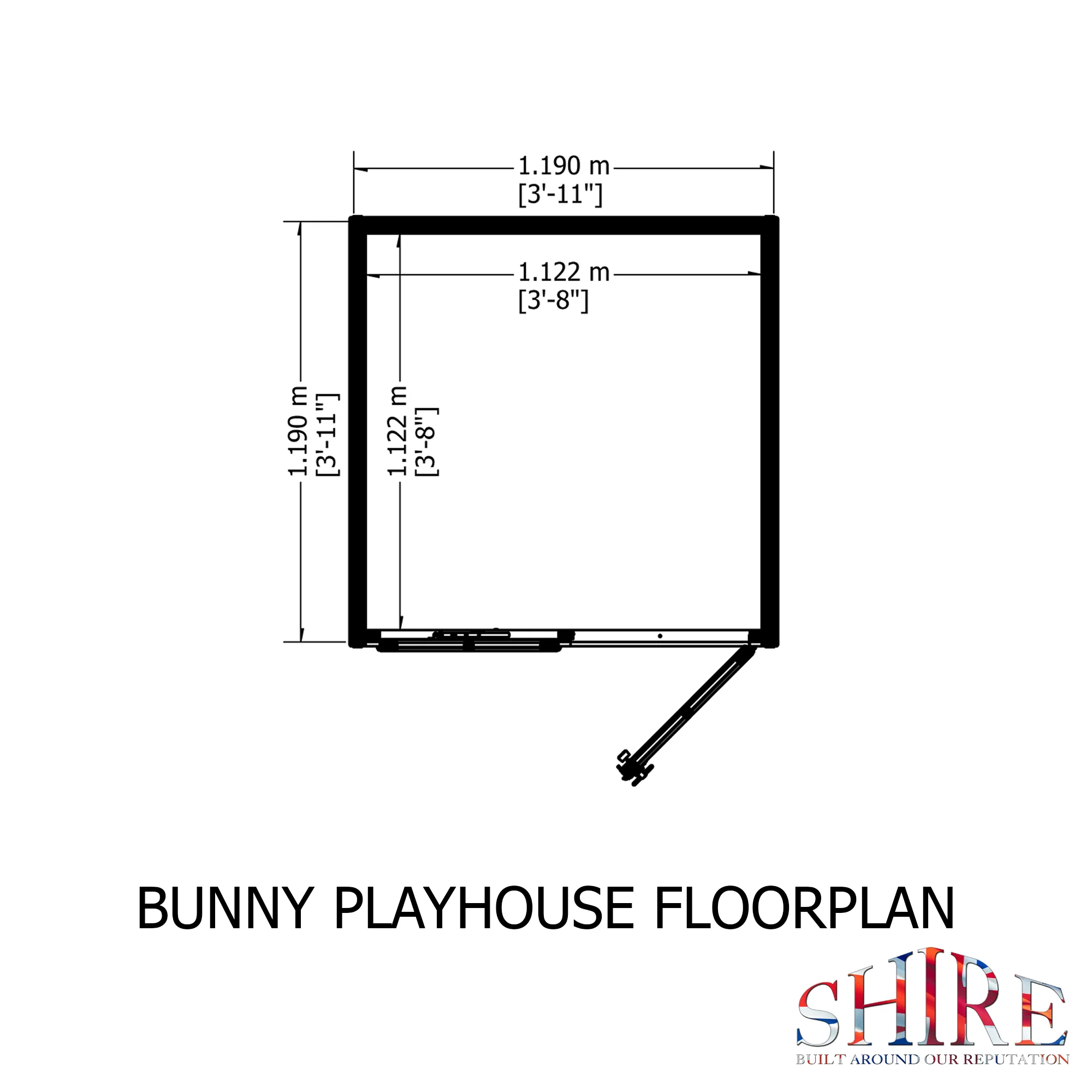 Shire 4x4 Bunny Playhouse - Image 3