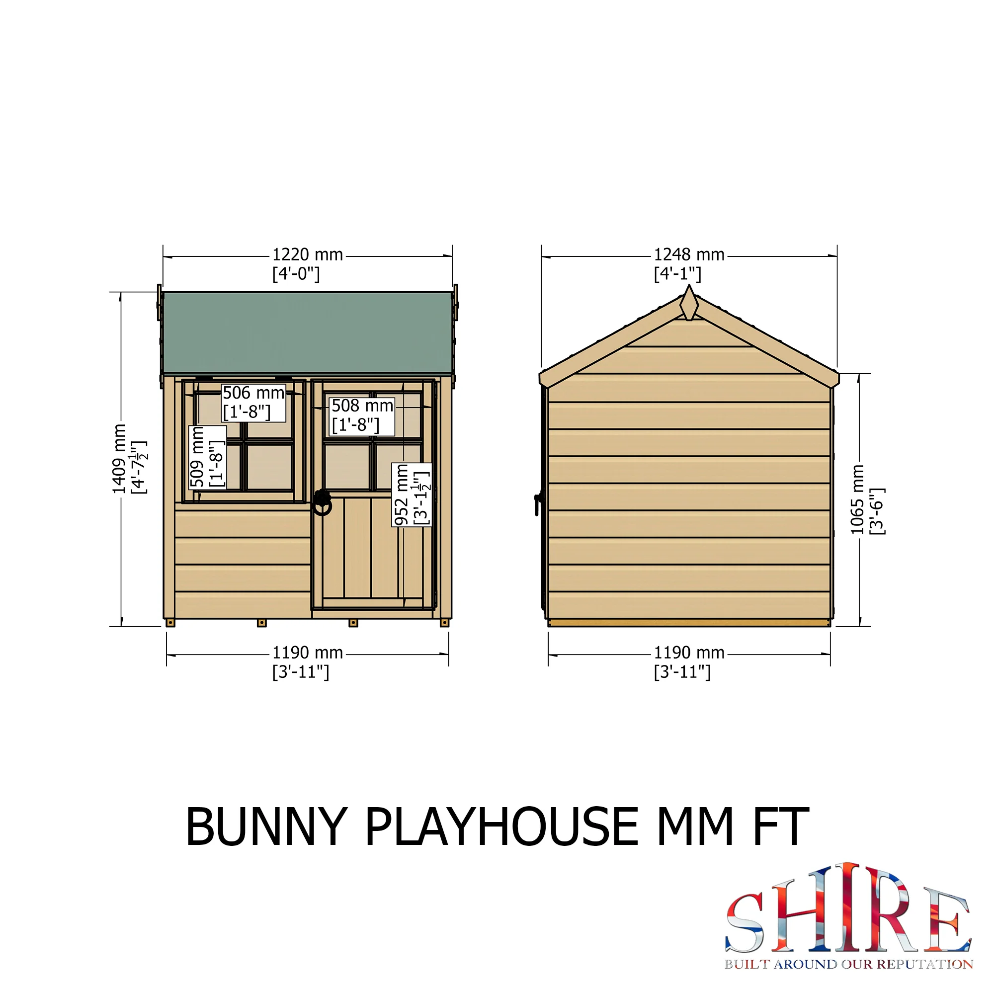 Shire 4x4 Bunny Playhouse - Image 4