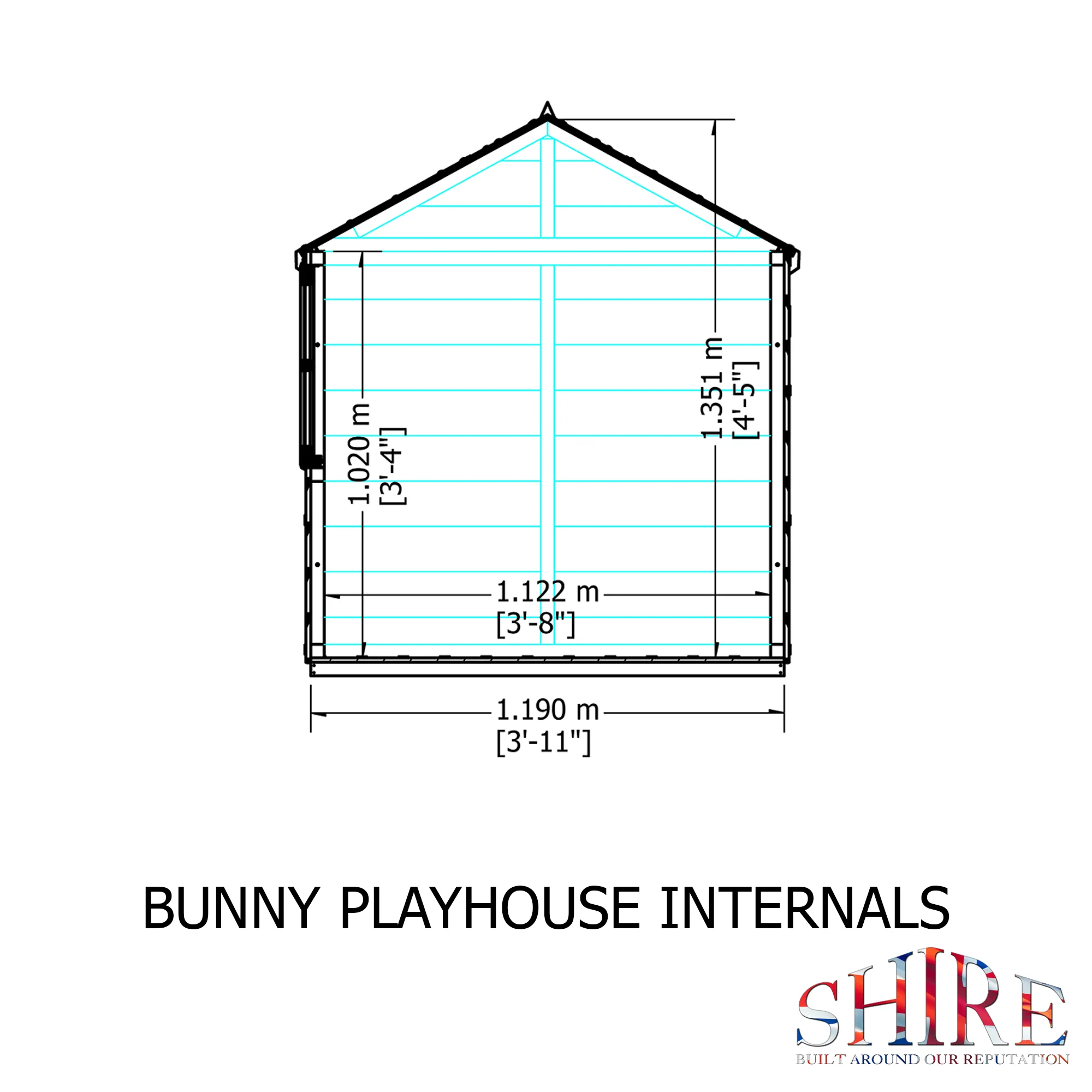 Shire 4x4 Bunny Playhouse - Image 8