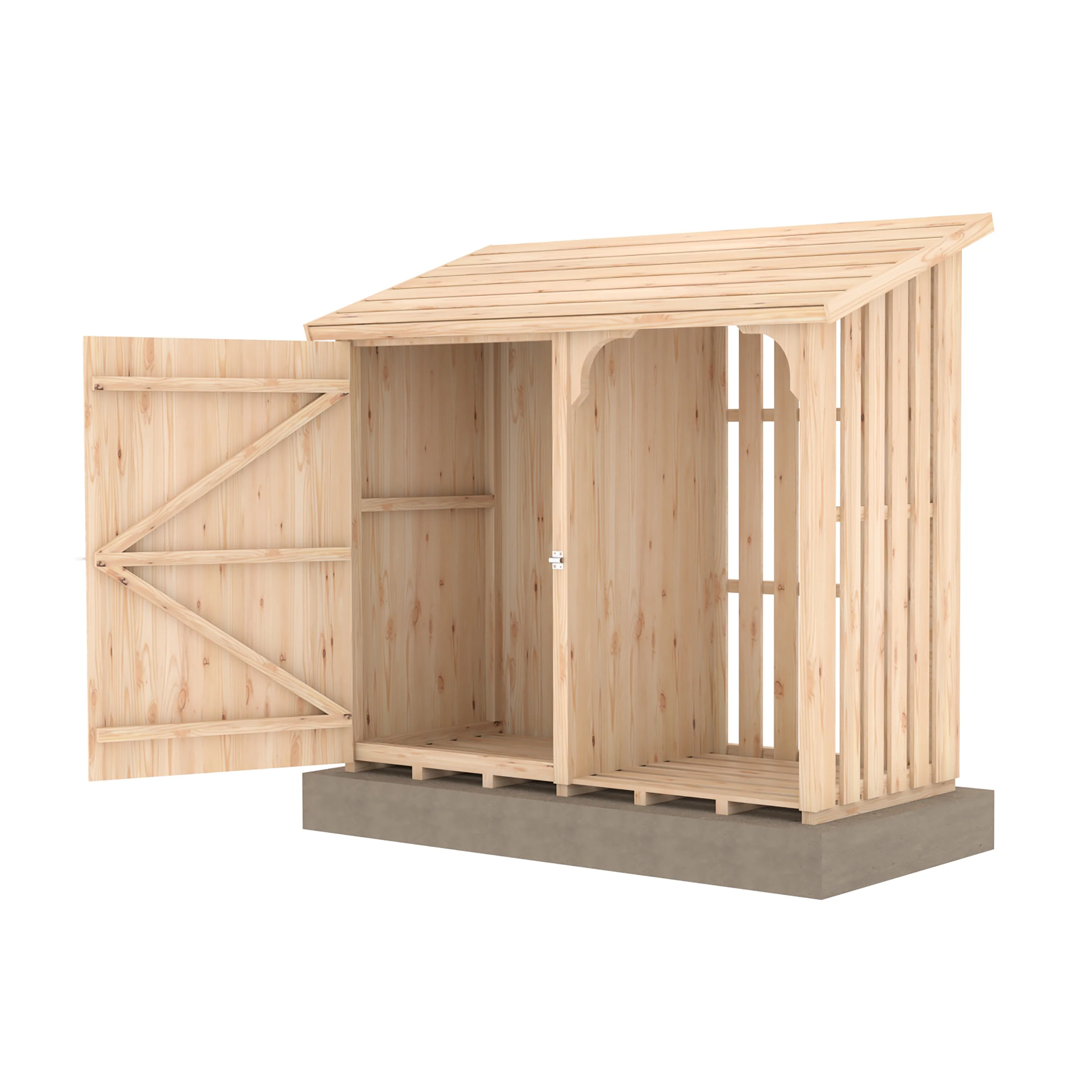 Shire 5x2 Country Tool & Log Store - Image 8