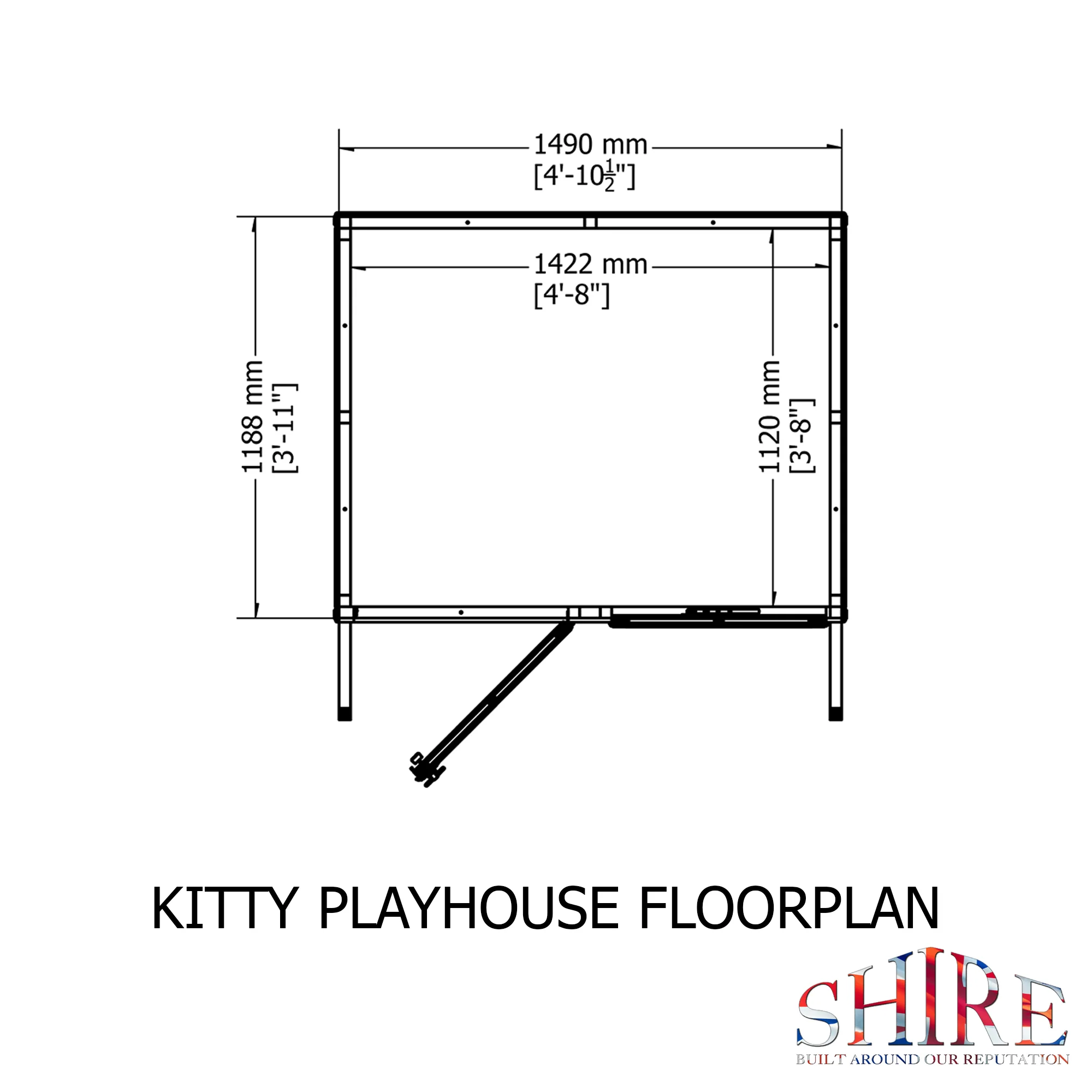 Shire 5x4 Kitty Playhouse - Image 3