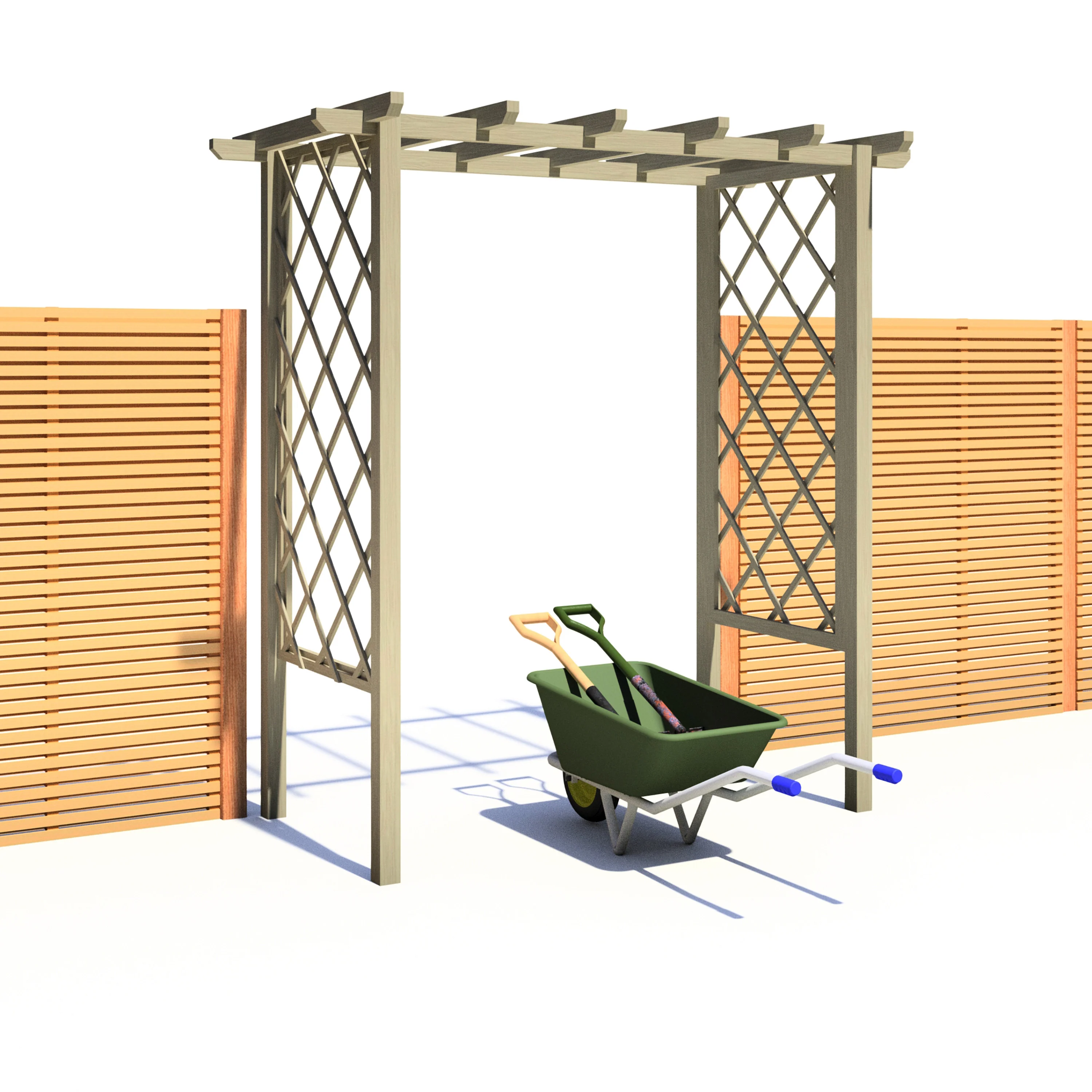 Shire 6x3 Arch Trellis Pergola - Image 6