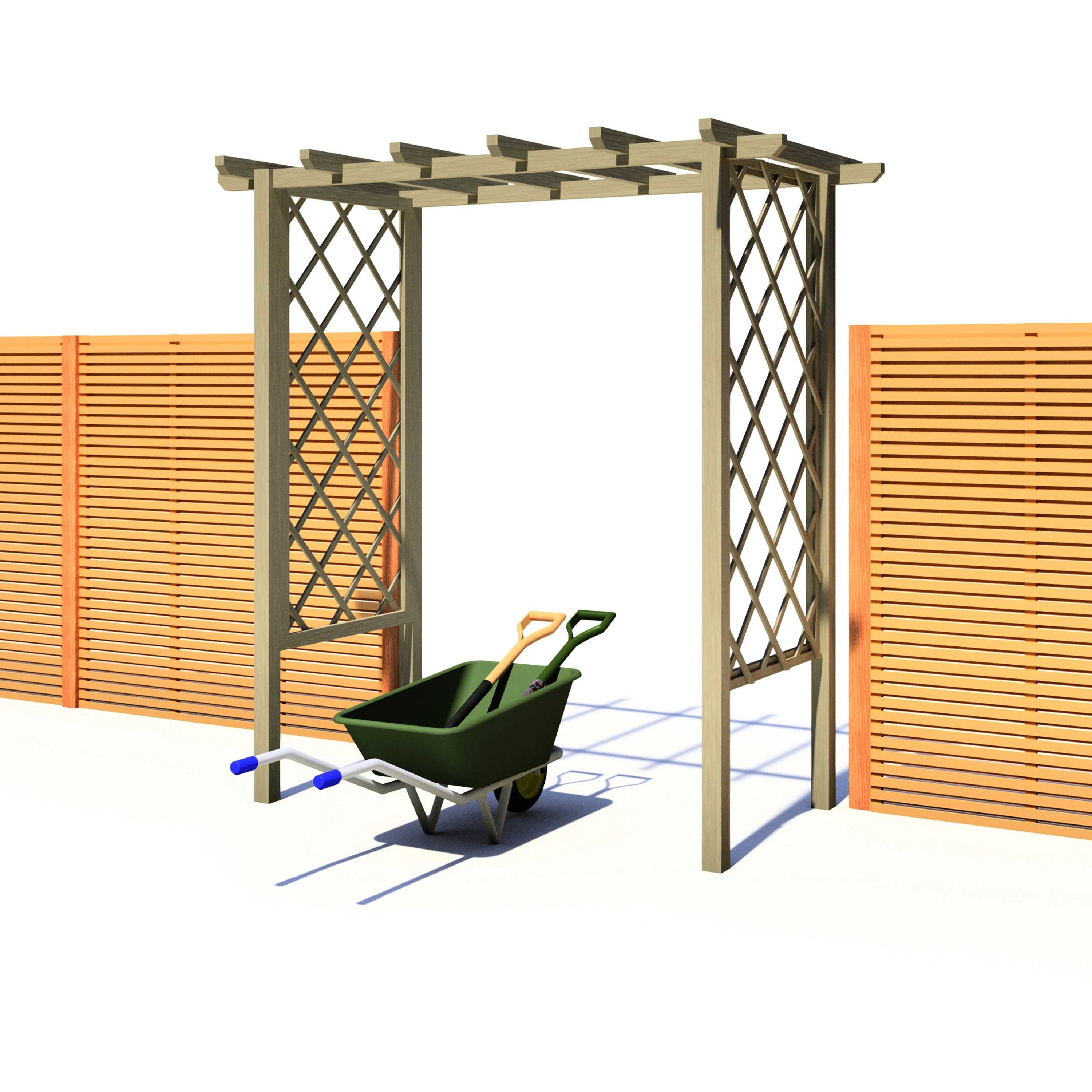 Shire 6x3 Arch Trellis Pergola - Image 7