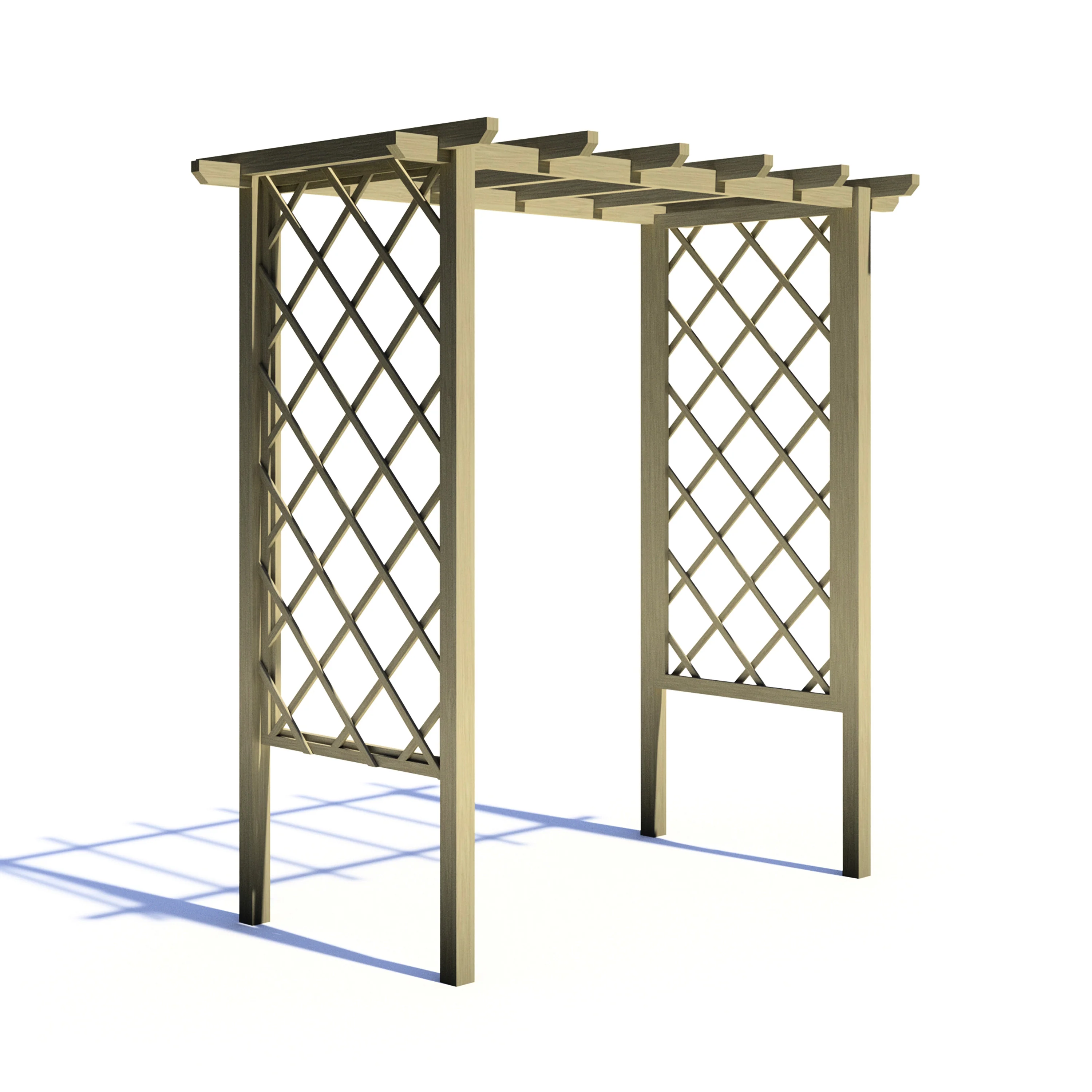 Shire 6x3 Arch Trellis Pergola - Image 8