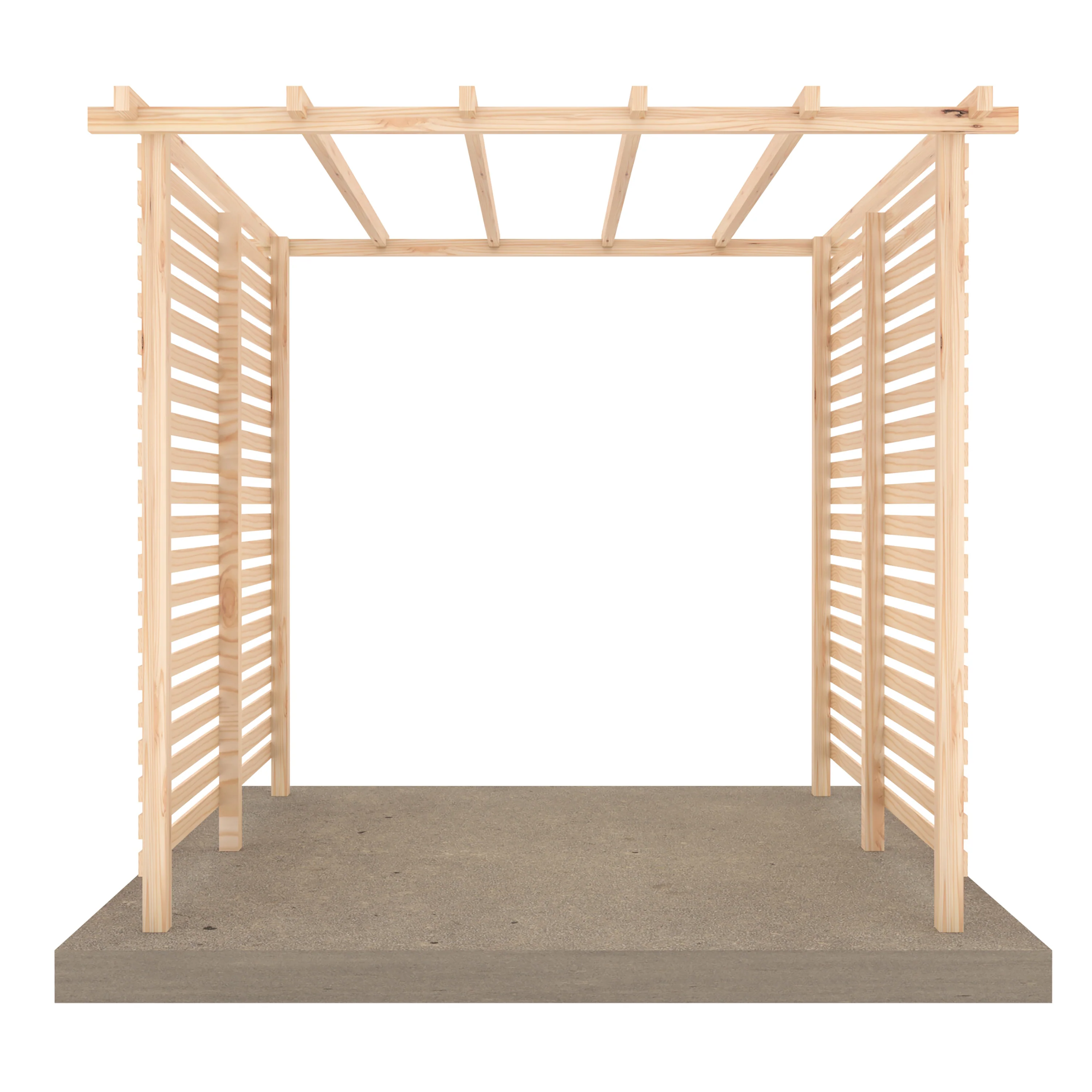 Shire 8x8 Ivy Pergola Kit with Sides - Image 4