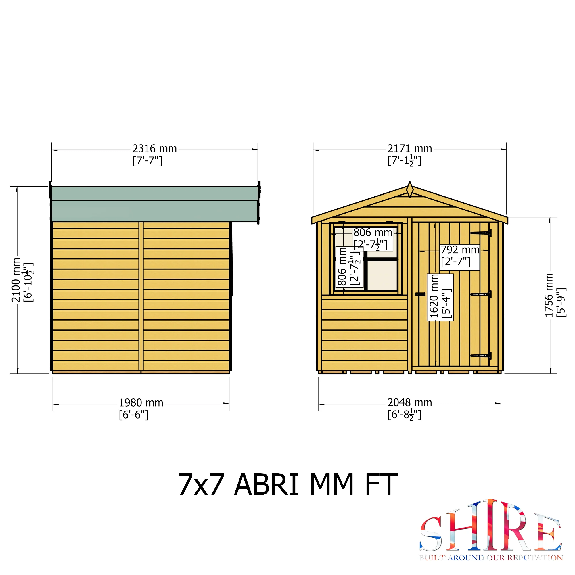 Shire Abri 7x7 Shed - Image 4