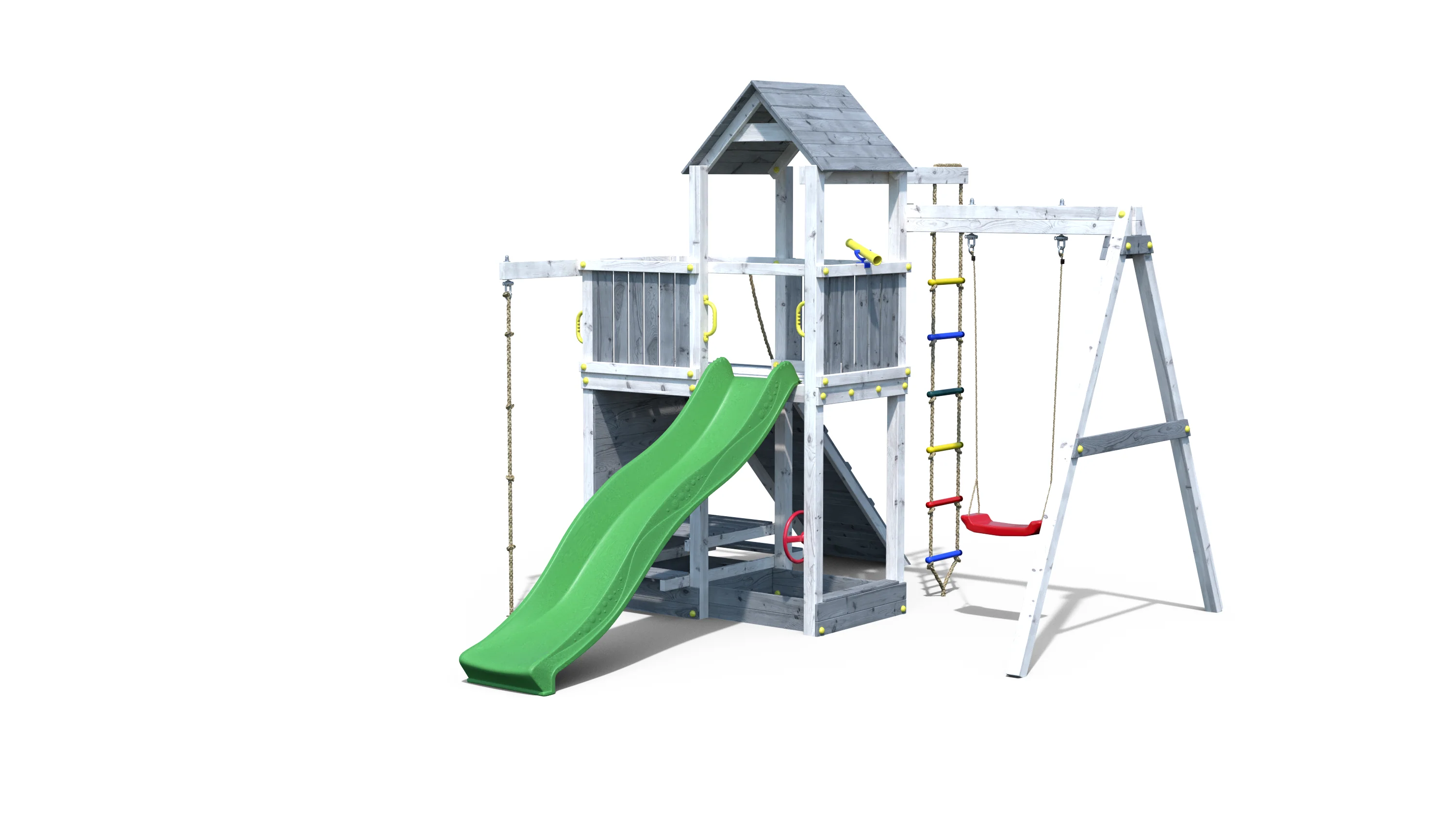 Shire Activer White and Grey Climbing Frame - Image 3
