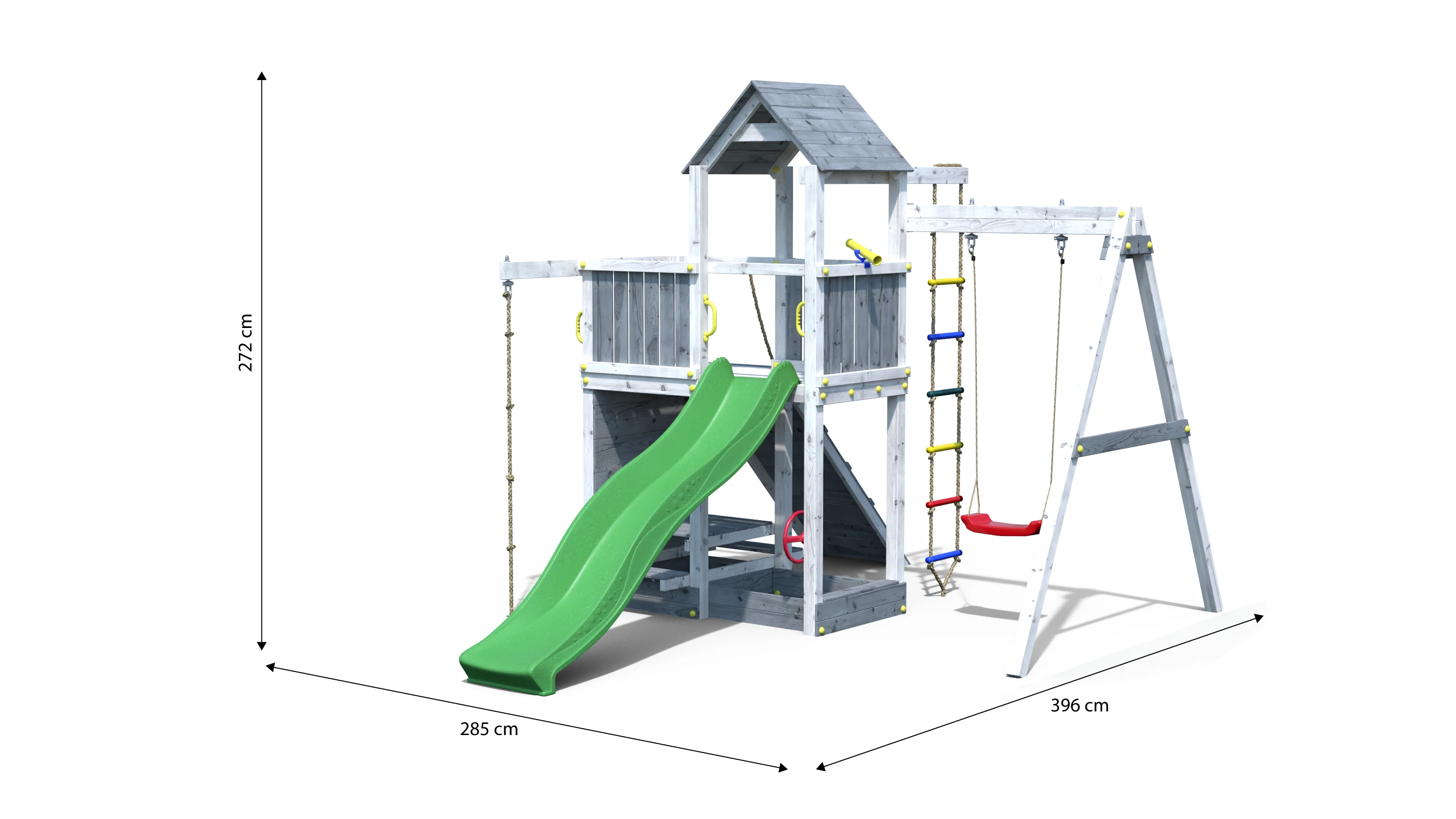 Shire Activer White and Grey Climbing Frame - Image 4