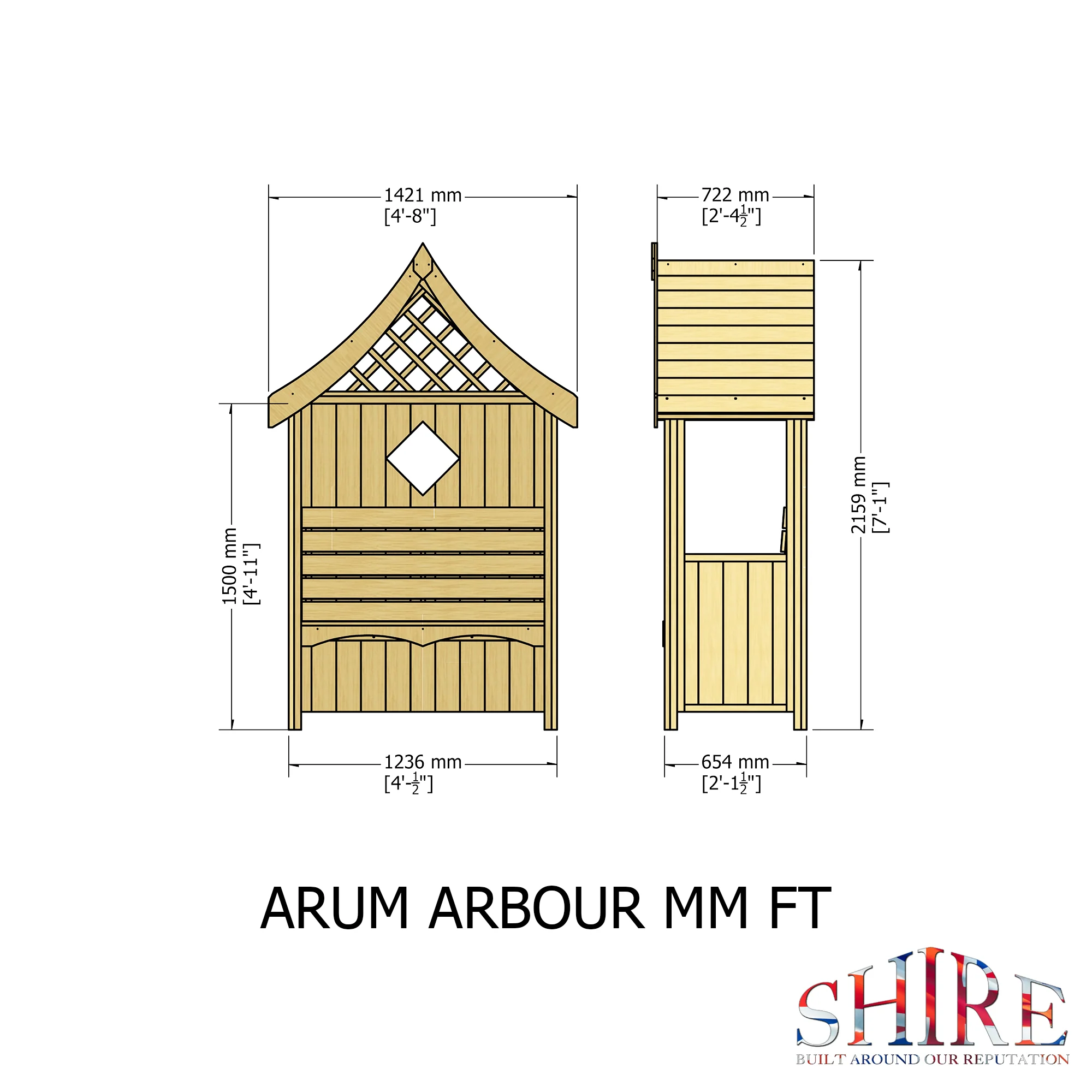 Shire Arum Arbour Seat - Image 3