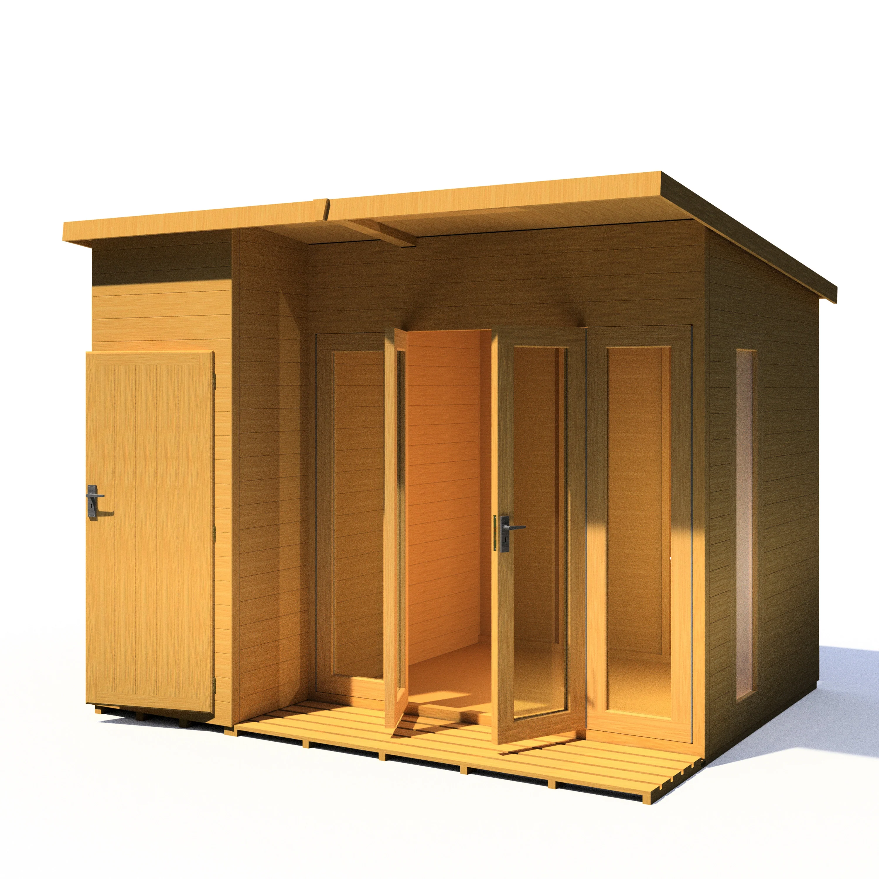 Shire Aster 10x8 Summerhouse Left Hand Store Version
