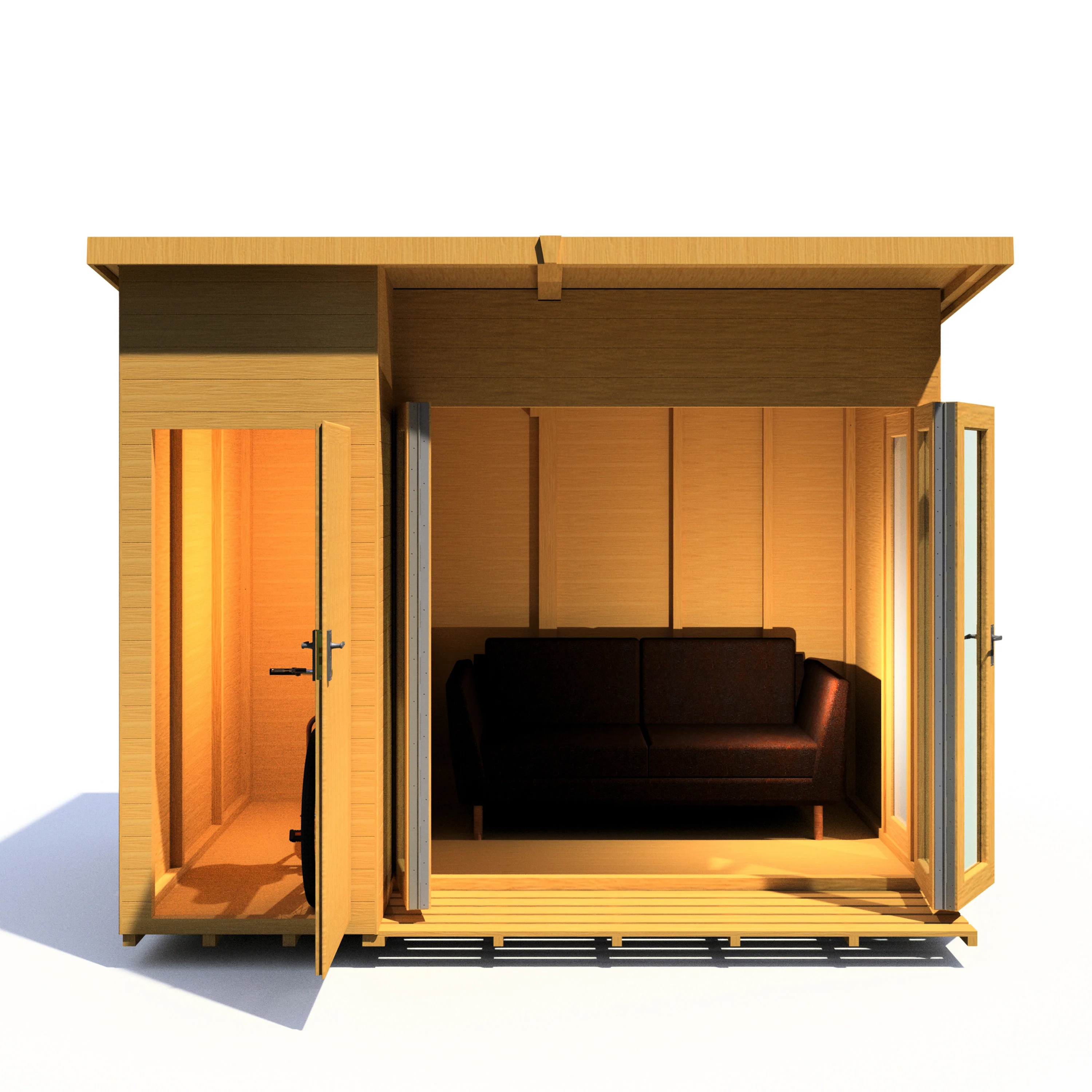 Shire Aster 10x8 Summerhouse Left Hand Store Version - Image 12