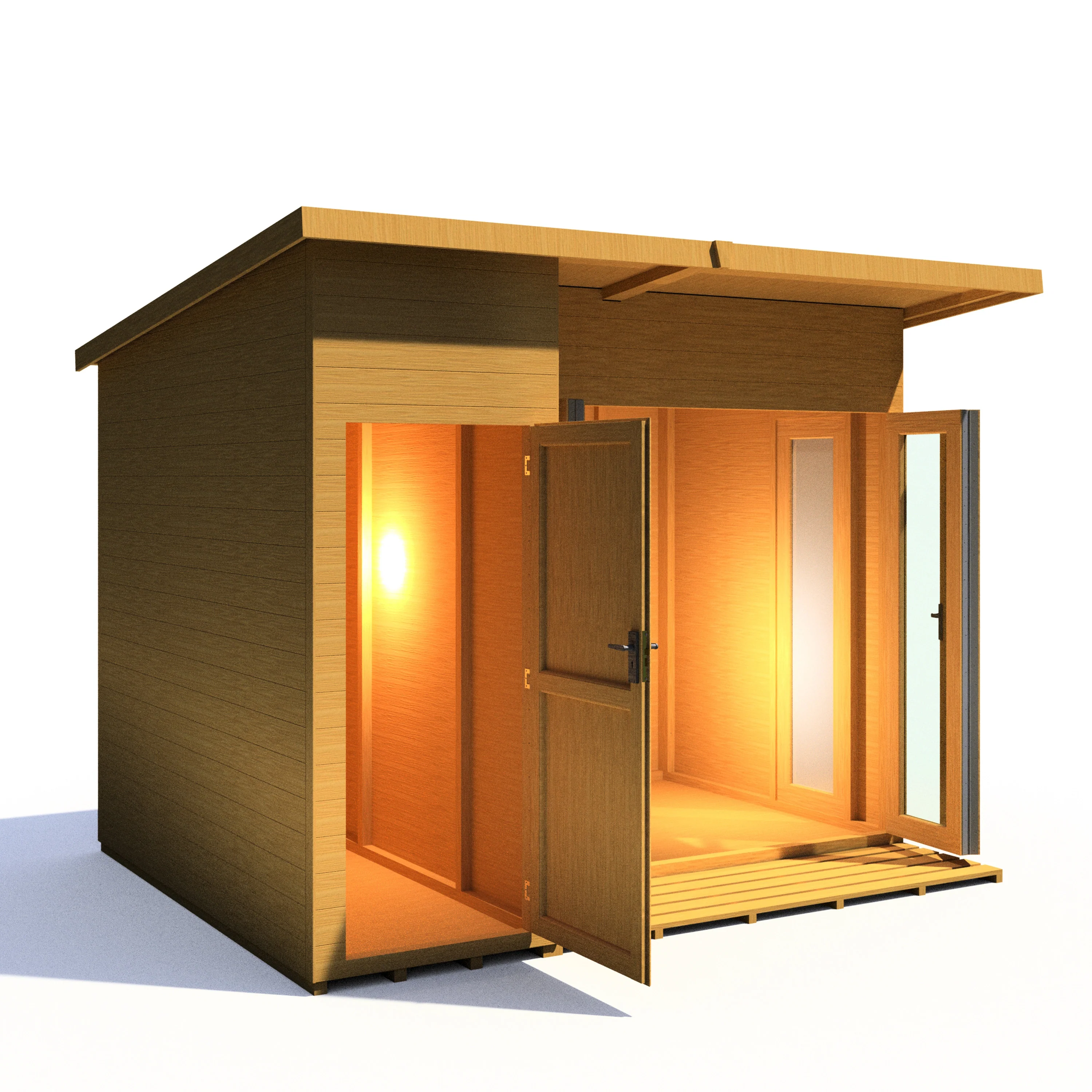 Shire Aster 10x8 Summerhouse Left Hand Store Version - Image 16