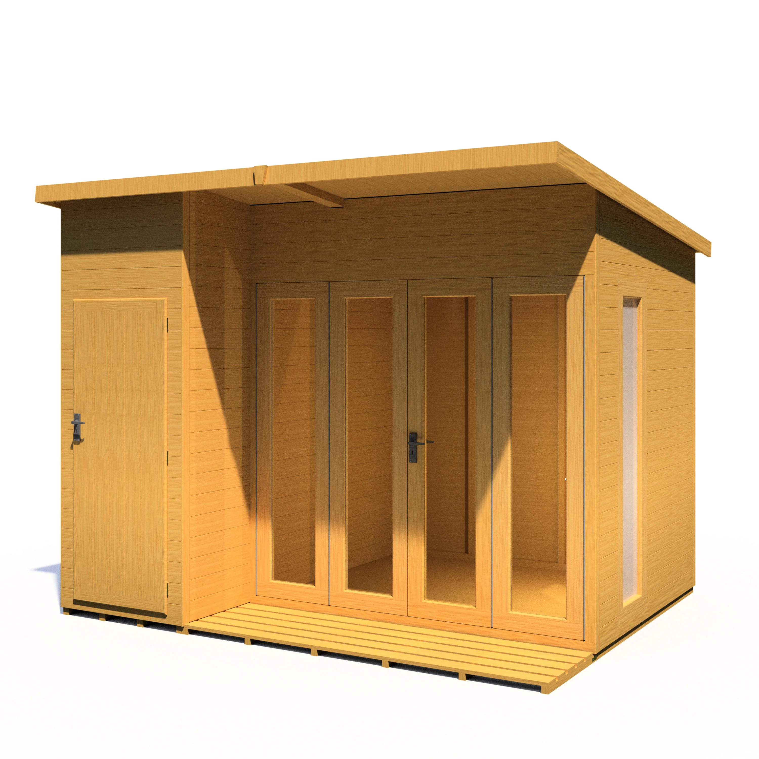 Shire Aster 10x8 Summerhouse Left Hand Store Version - Image 7