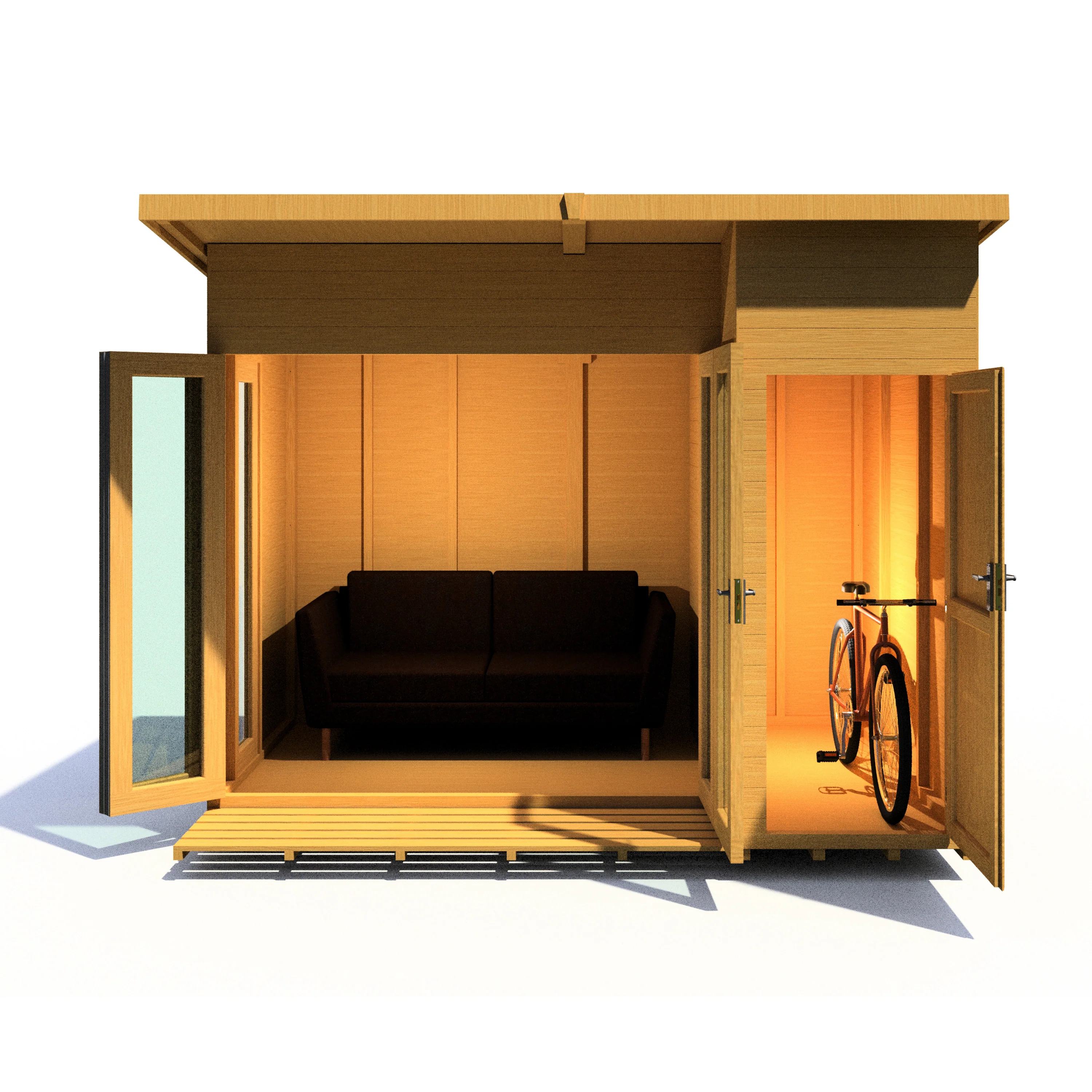 Shire Aster 10x8 Summerhouse Right Hand Store Version - Image 16