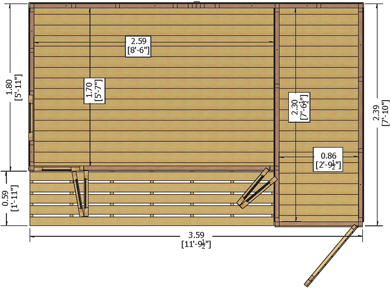 Shire Aster 12x8 Summerhouse - Image 5