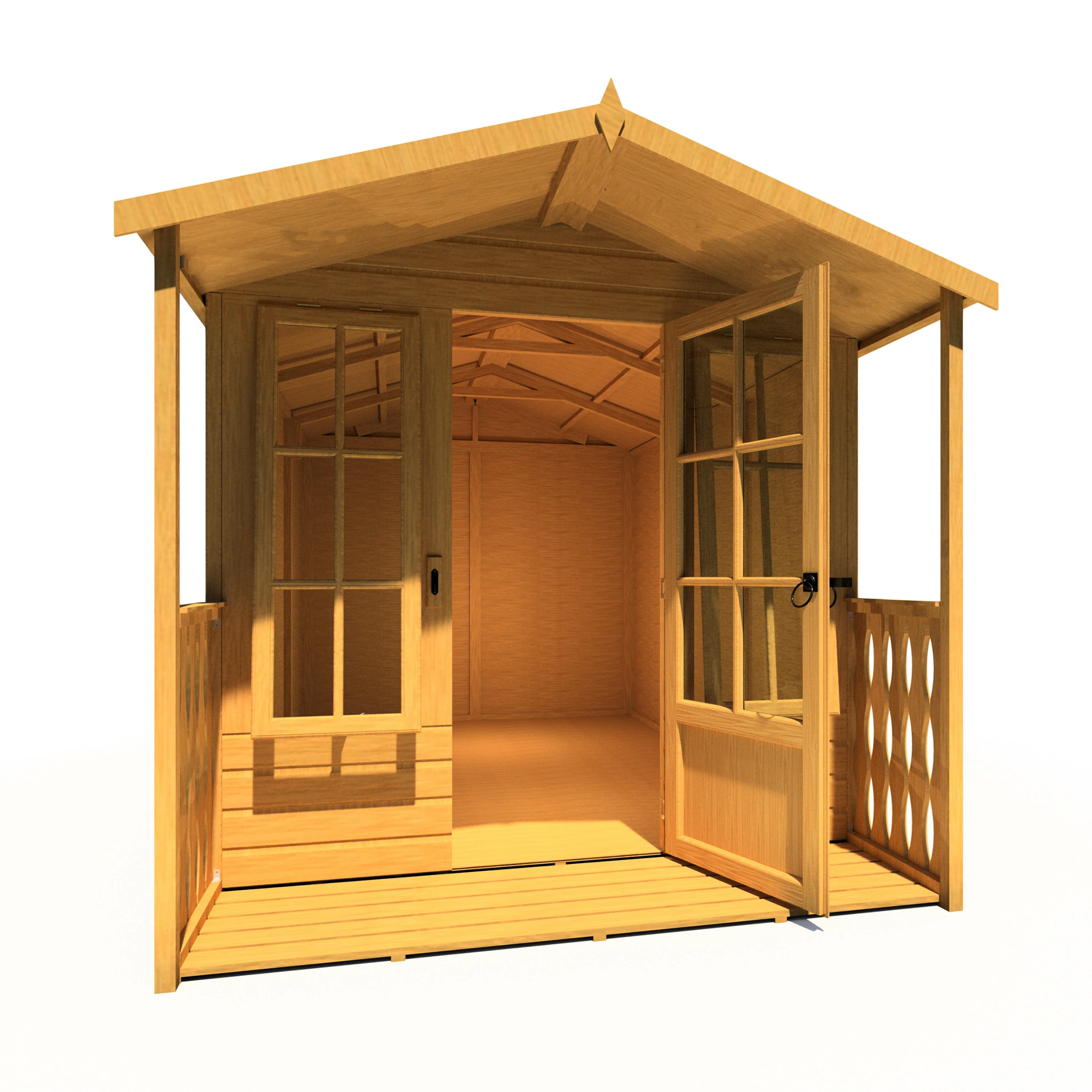 Shire Badminton 7x10 Summerhouse with Verandah - Image 2