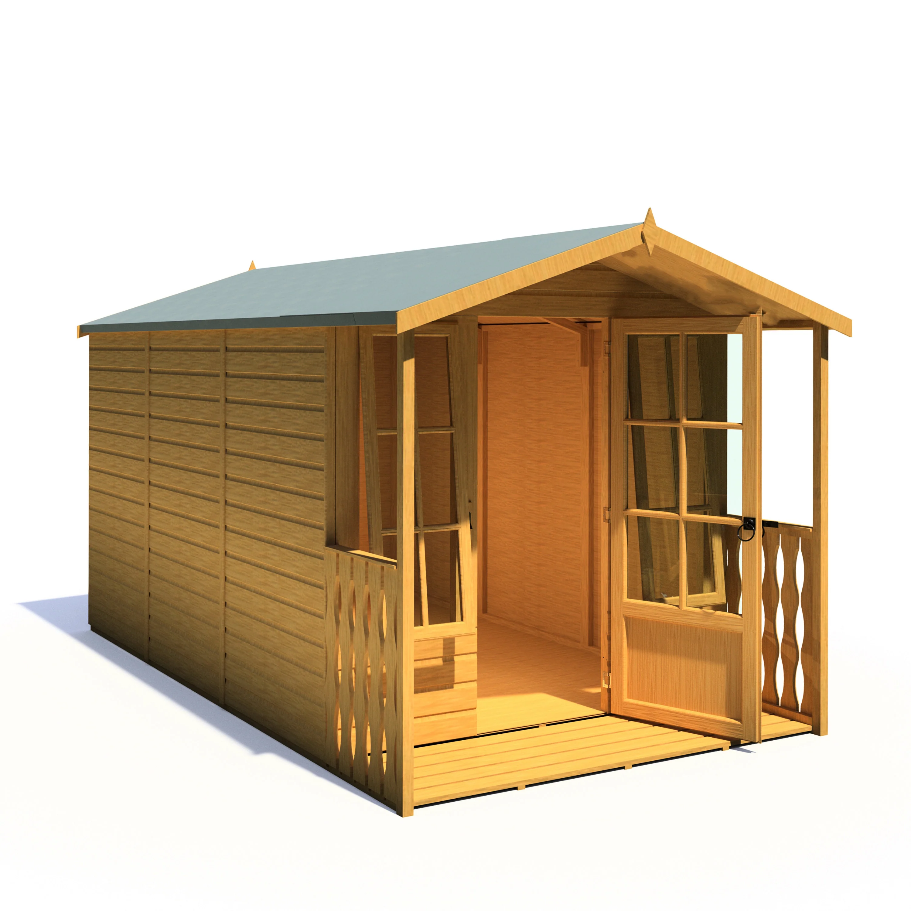 Shire Badminton 7x10 Summerhouse with Verandah - Image 5