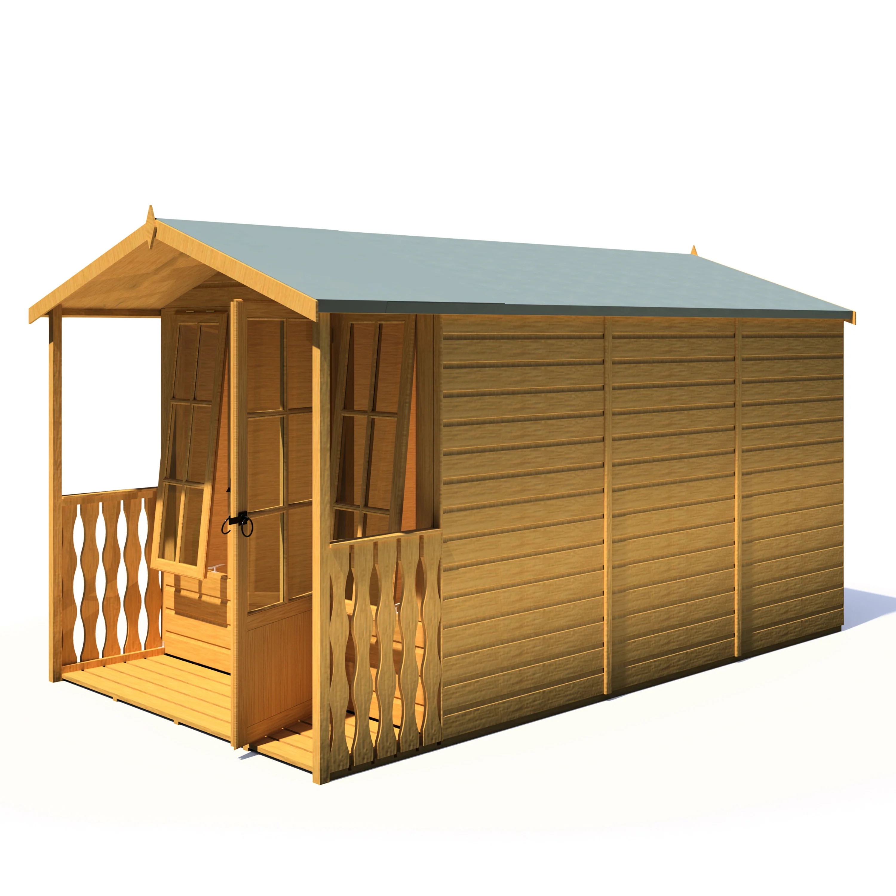 Shire Badminton 7x10 Summerhouse with Verandah - Image 6