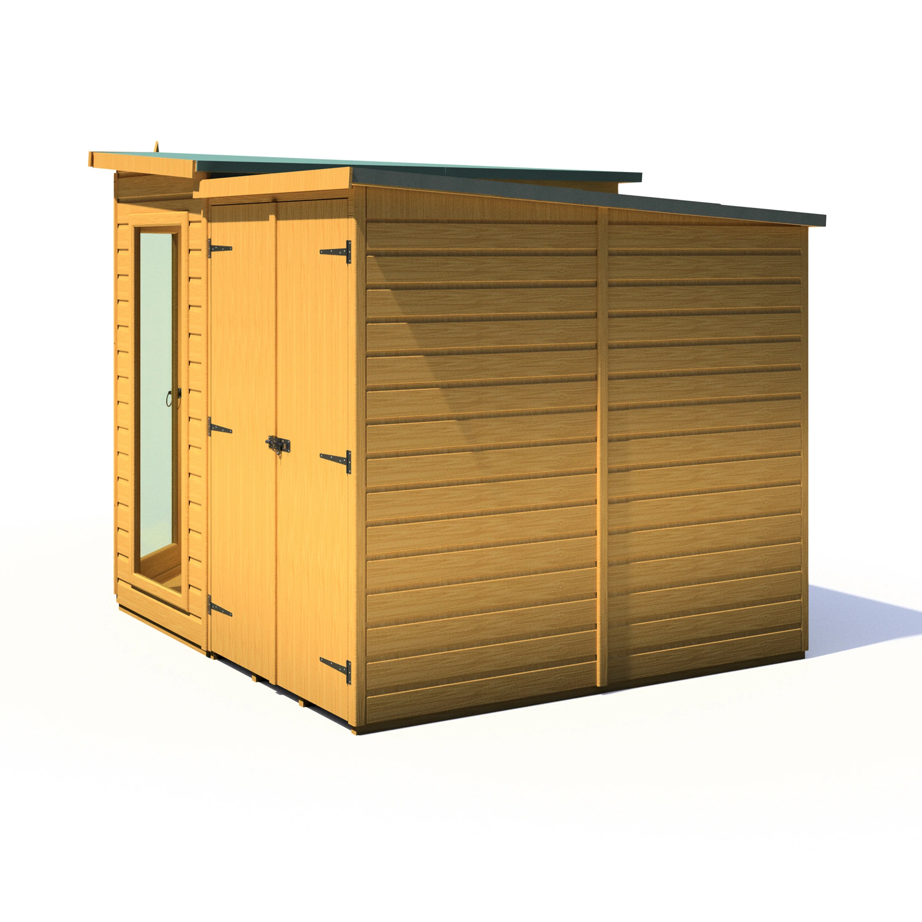 Shire Barclay 7x11 Corner Summerhouse with Side Shed - Image 7