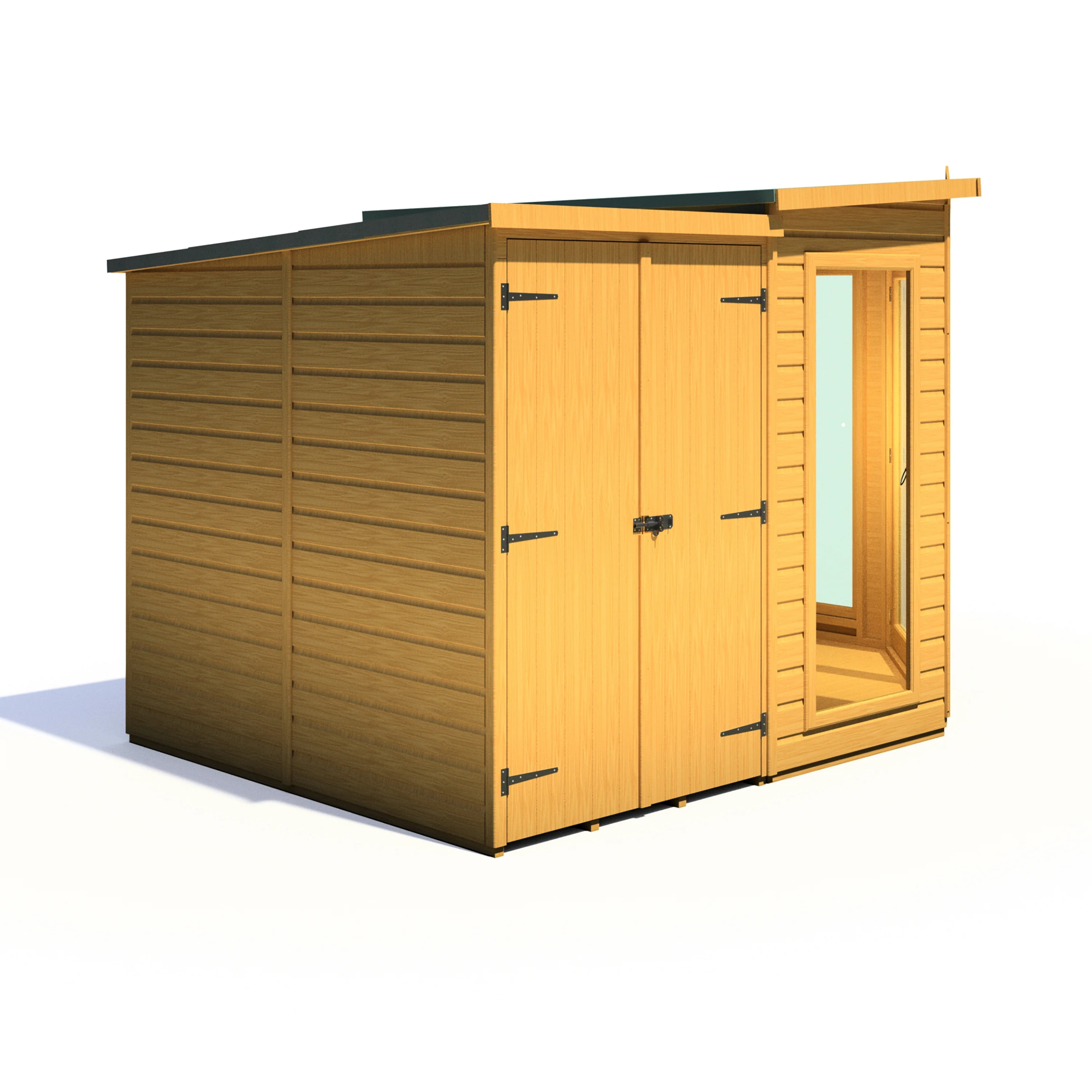 Shire Barclay 7x11 Corner Summerhouse with Side Shed - Image 8
