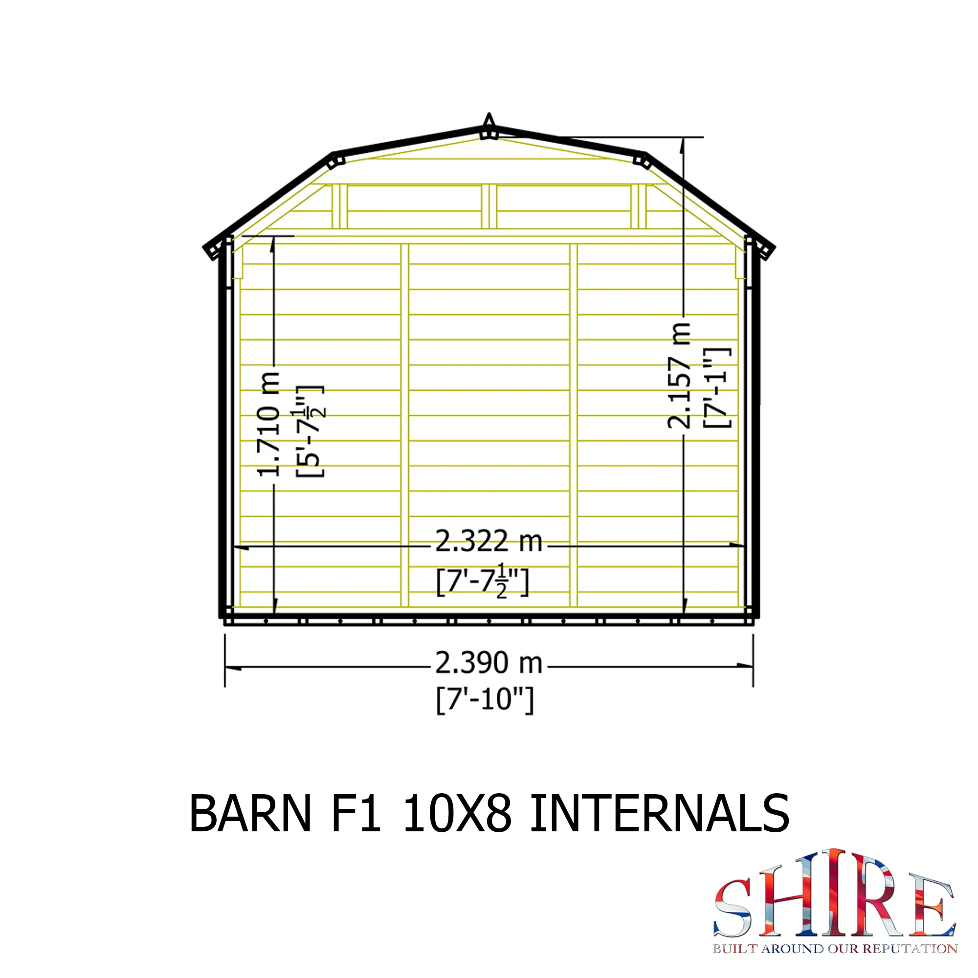 Shire Barn 10x8 Shed Workshop - Image 14