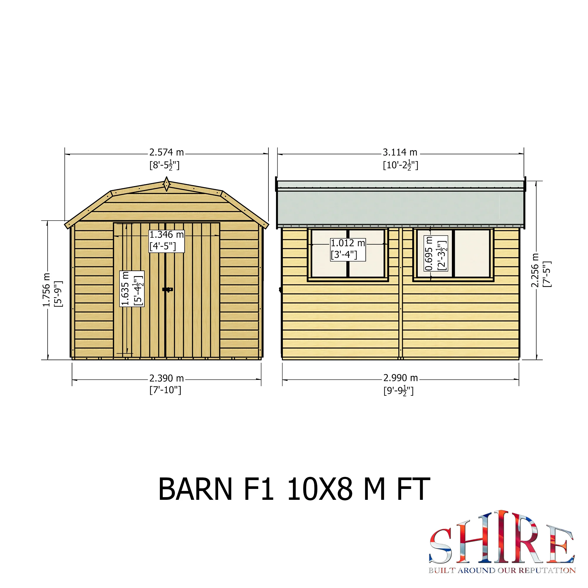 Shire Barn 10x8 Shed Workshop - Image 15