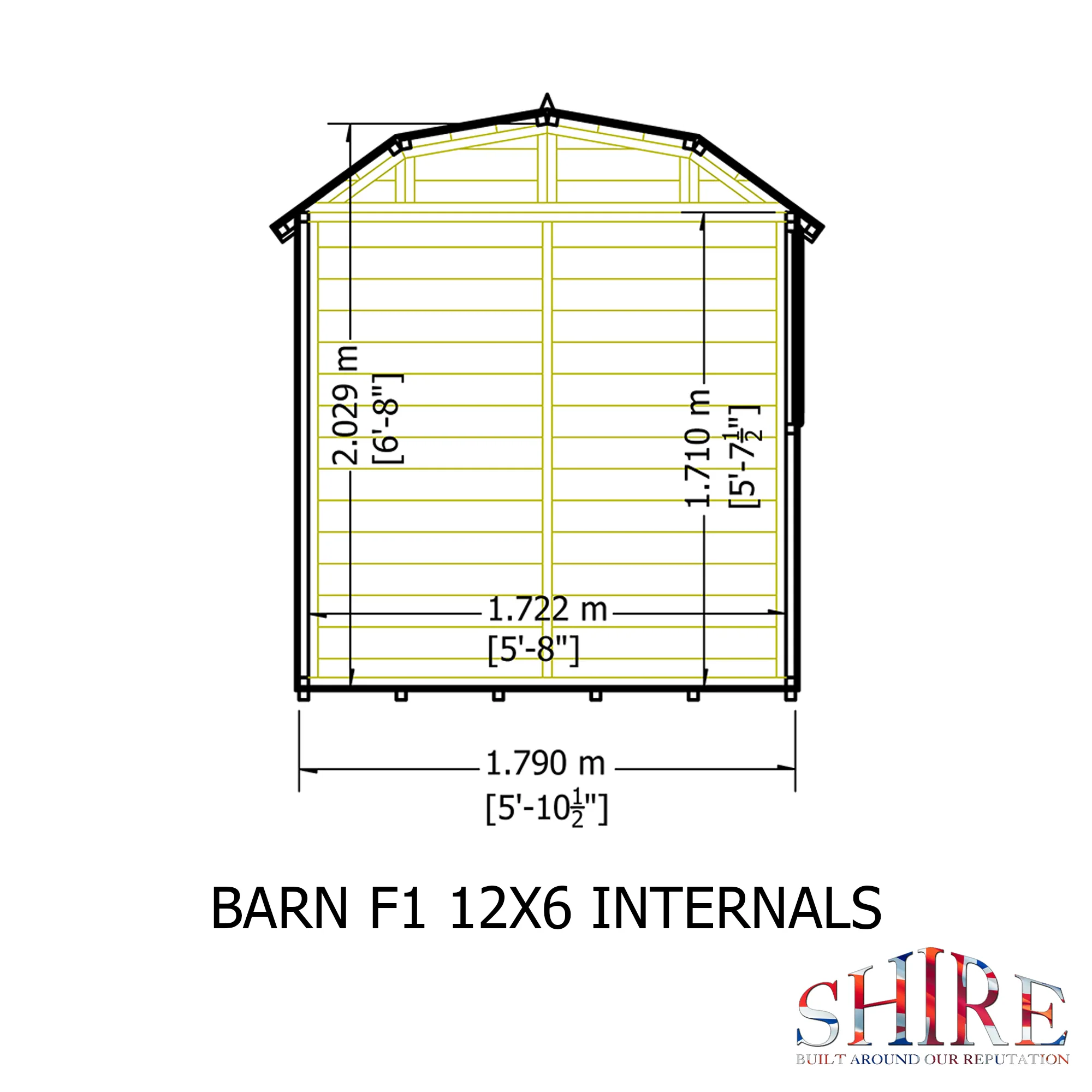 Shire Barn 12x6 Shed Workshop - Image 14