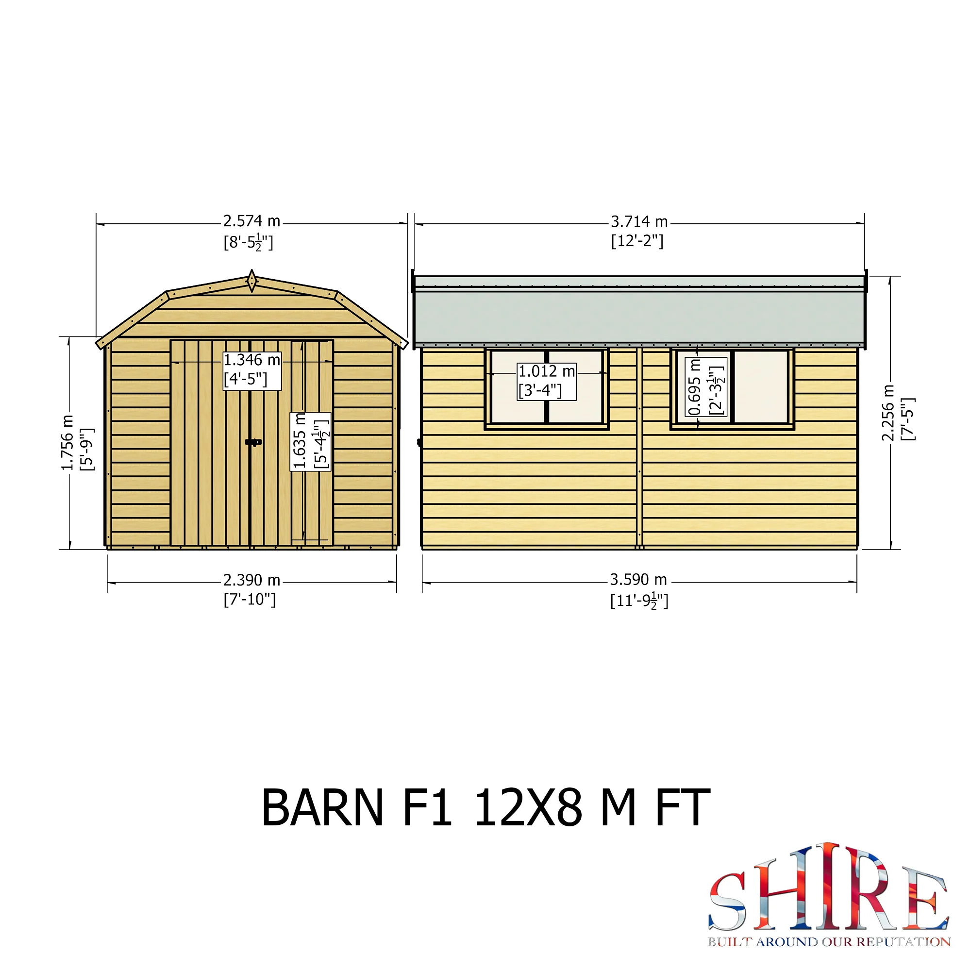Shire Barn 12x8 Shed Workshop - Image 11