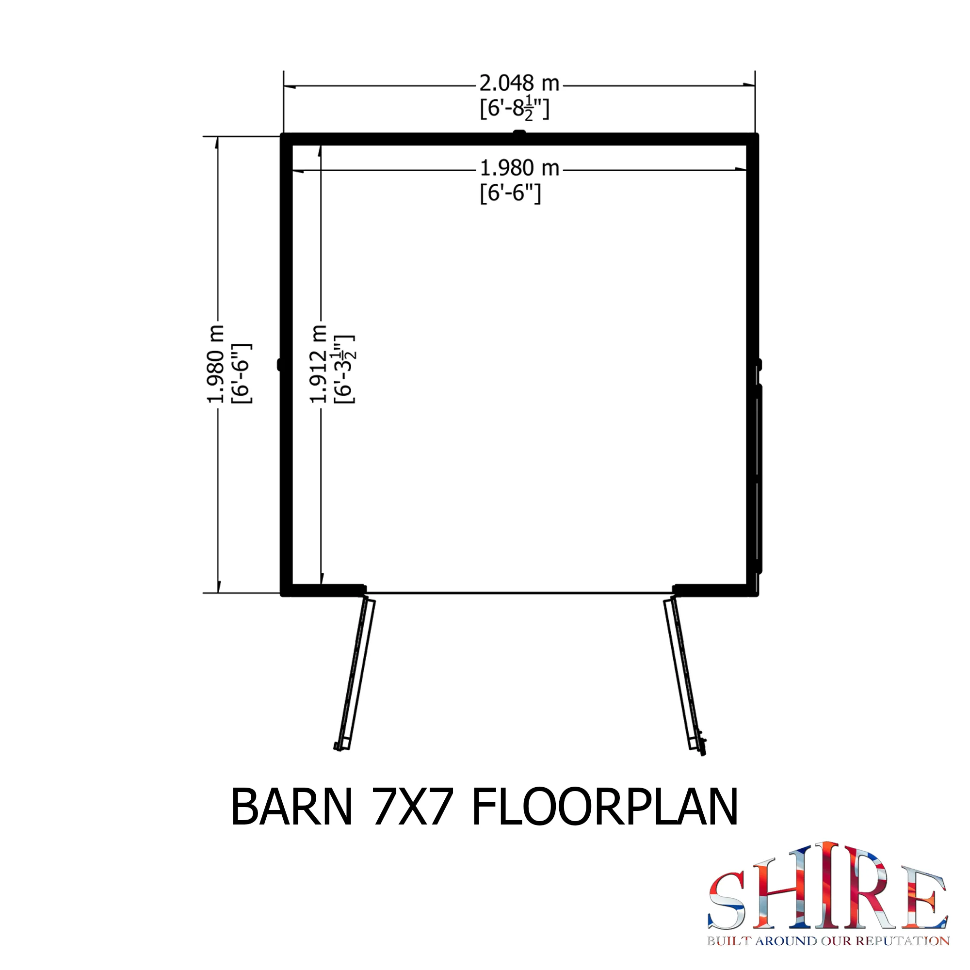 Shire Barn 7x7 Shed - Image 3