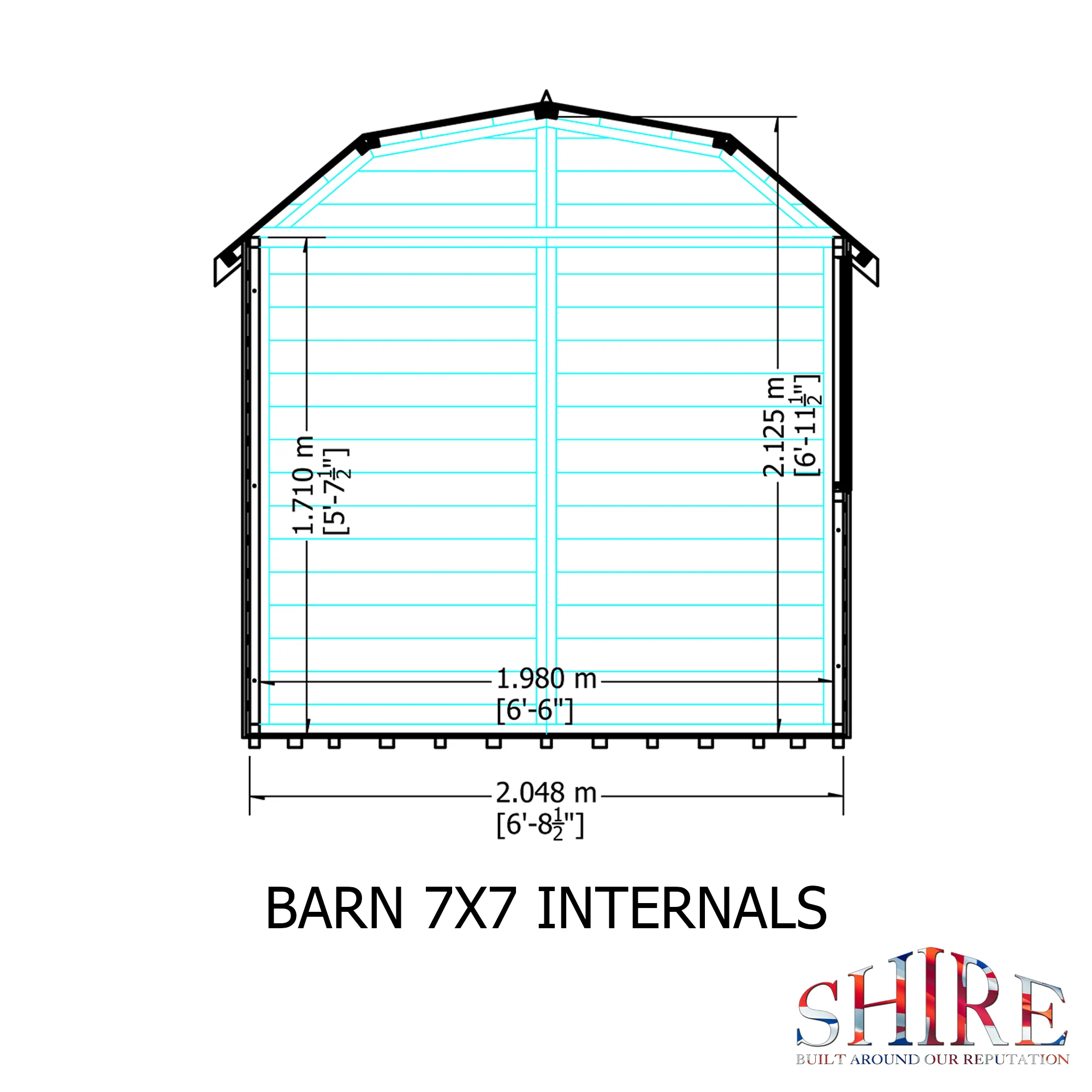 Shire Barn 7x7 Shed - Image 8