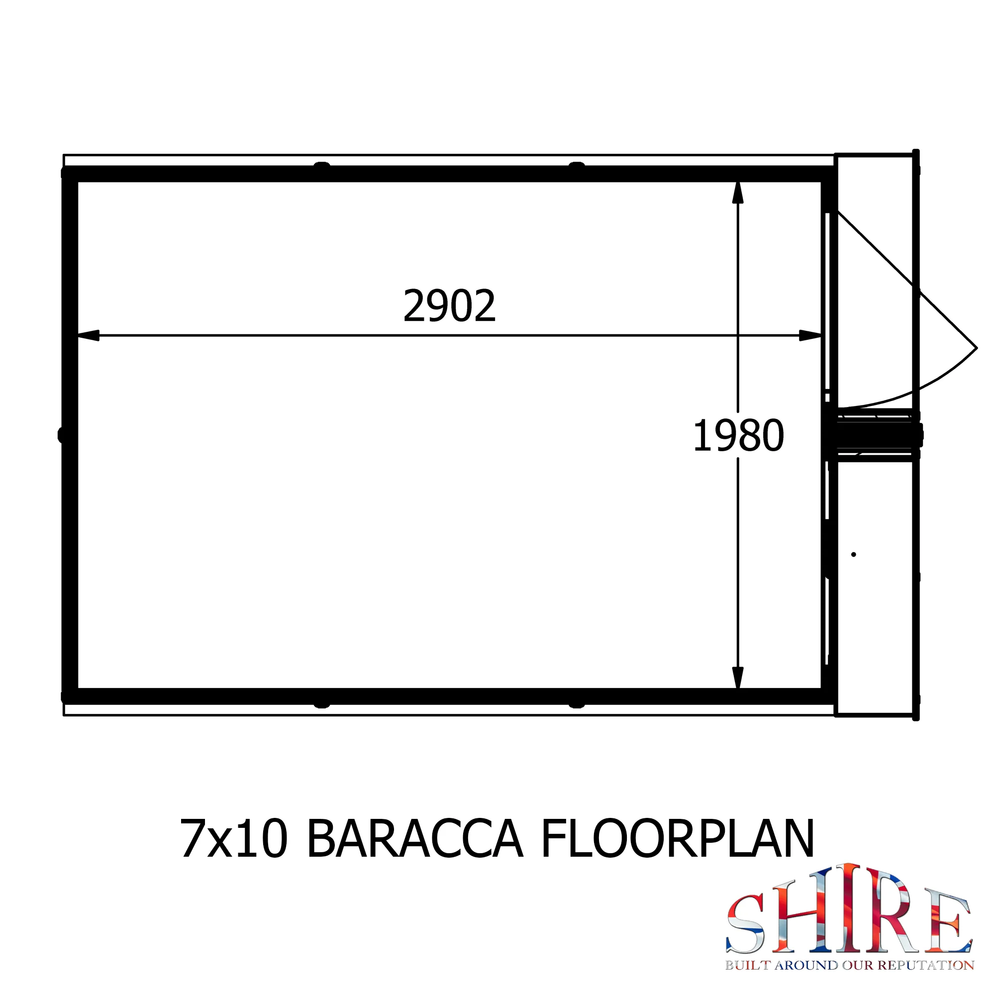 Shire Barraca 7x10 Shed - Image 4