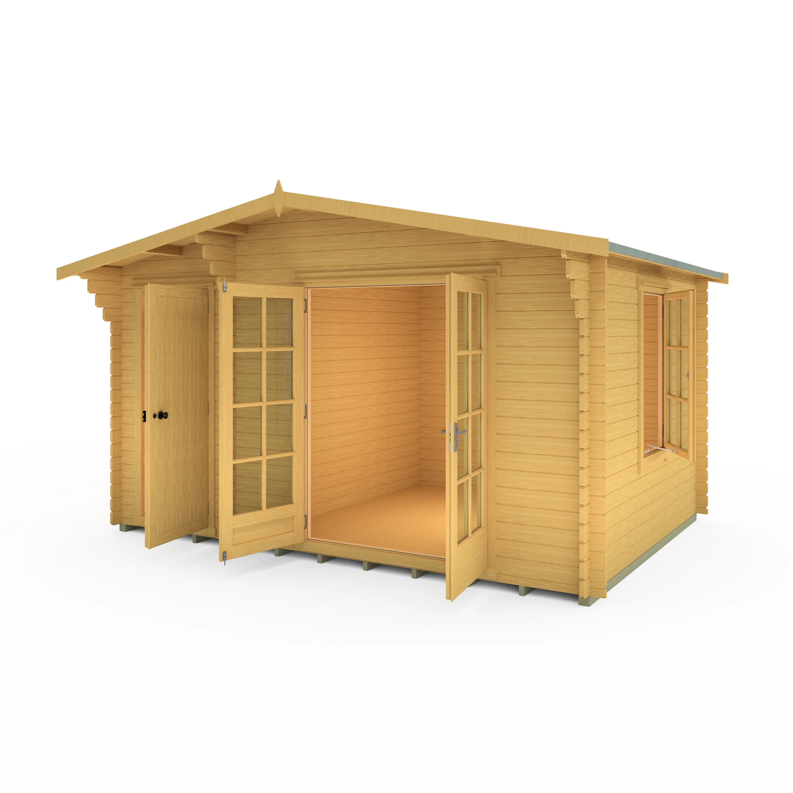 Shire Bourne 14x10 Log Cabin - Image 2