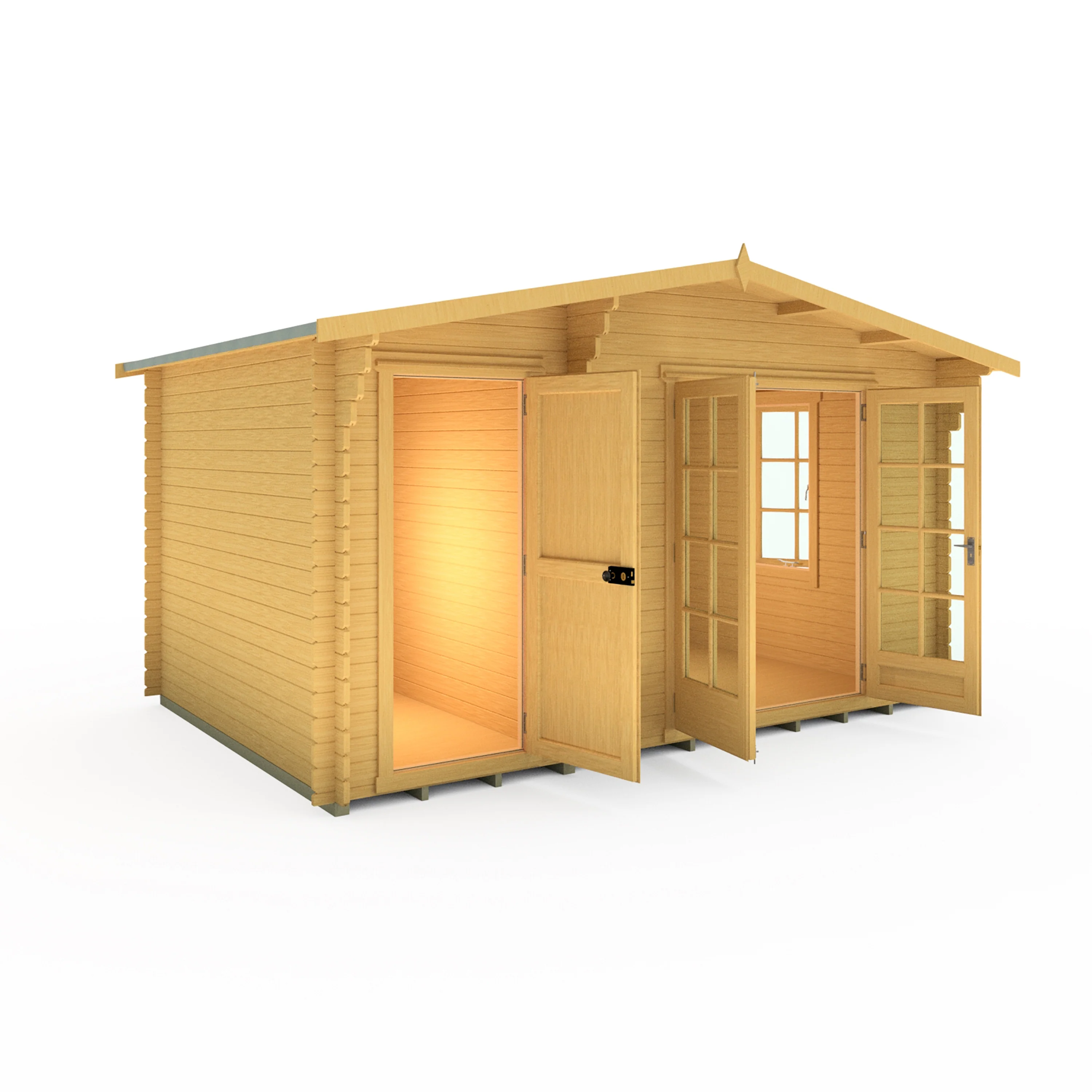 Shire Bourne 14x10 Log Cabin - Image 3