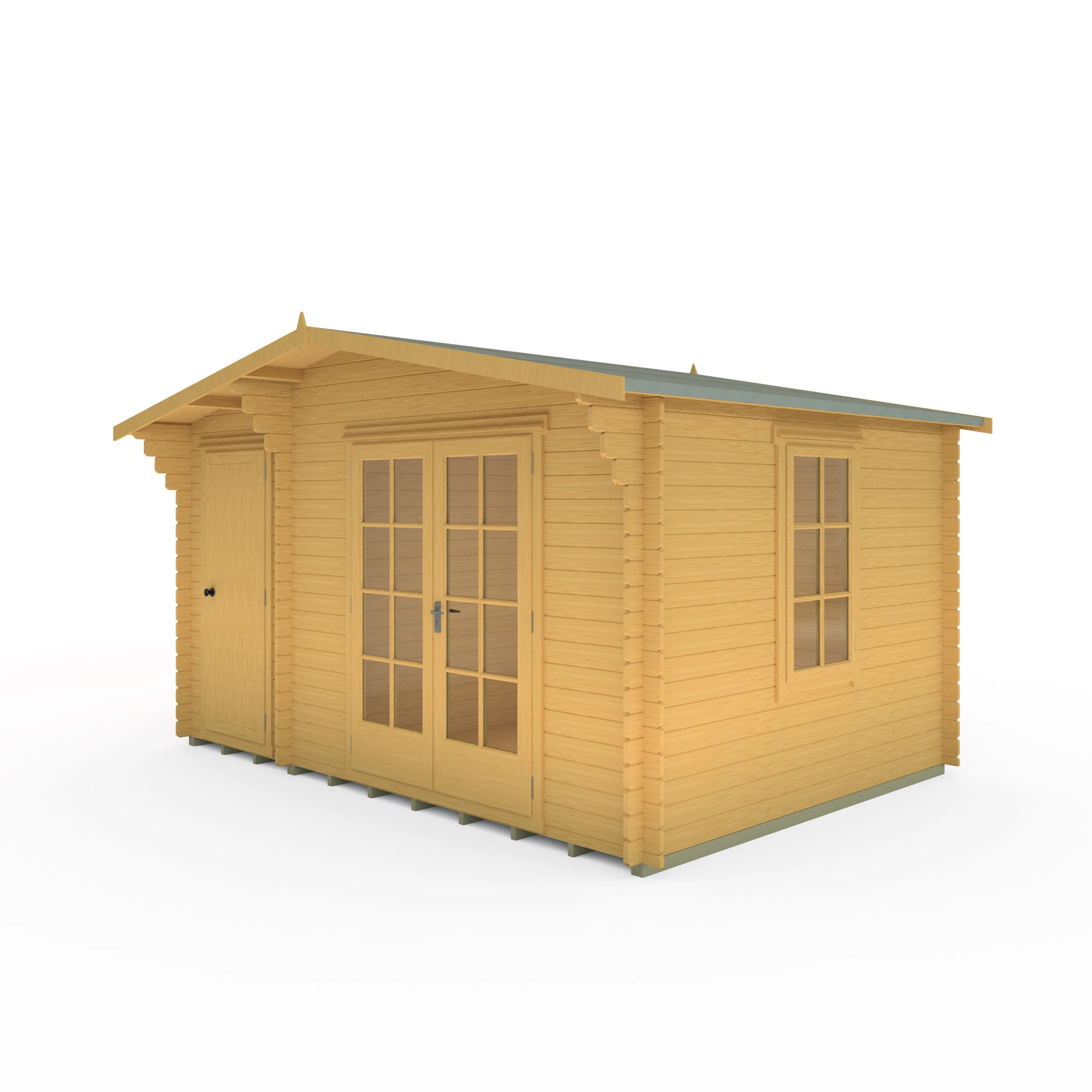 Shire Bourne 14x10 Log Cabin - Image 4