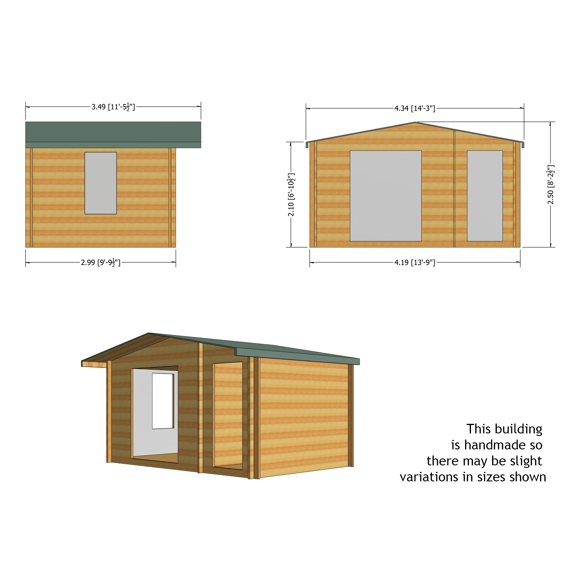 Shire Bourne 14x10 Log Cabin - Image 8