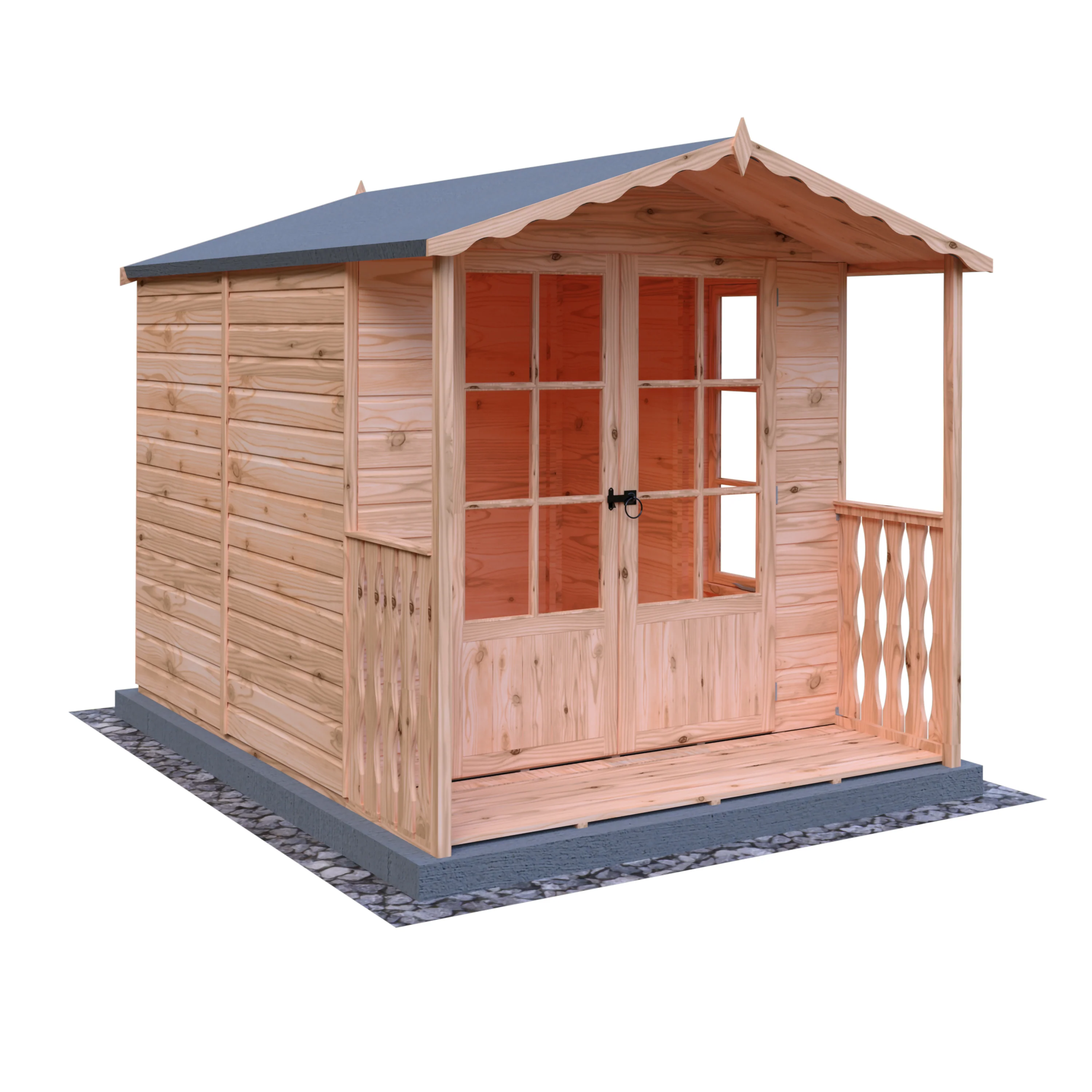 Shire Buckingham 7x7 Summerhouse with Verandah - Image 3