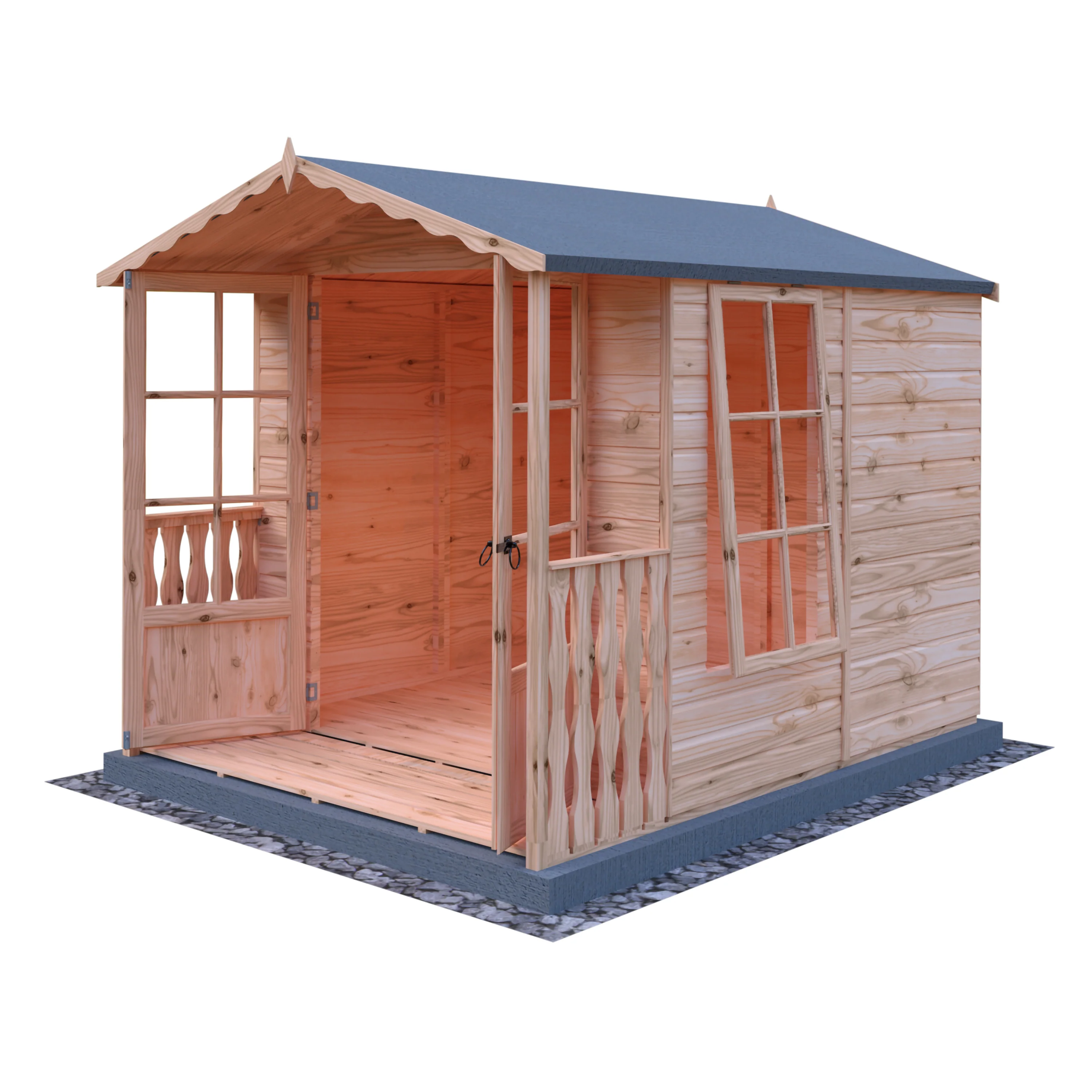 Shire Buckingham 7x7 Summerhouse with Verandah - Image 7
