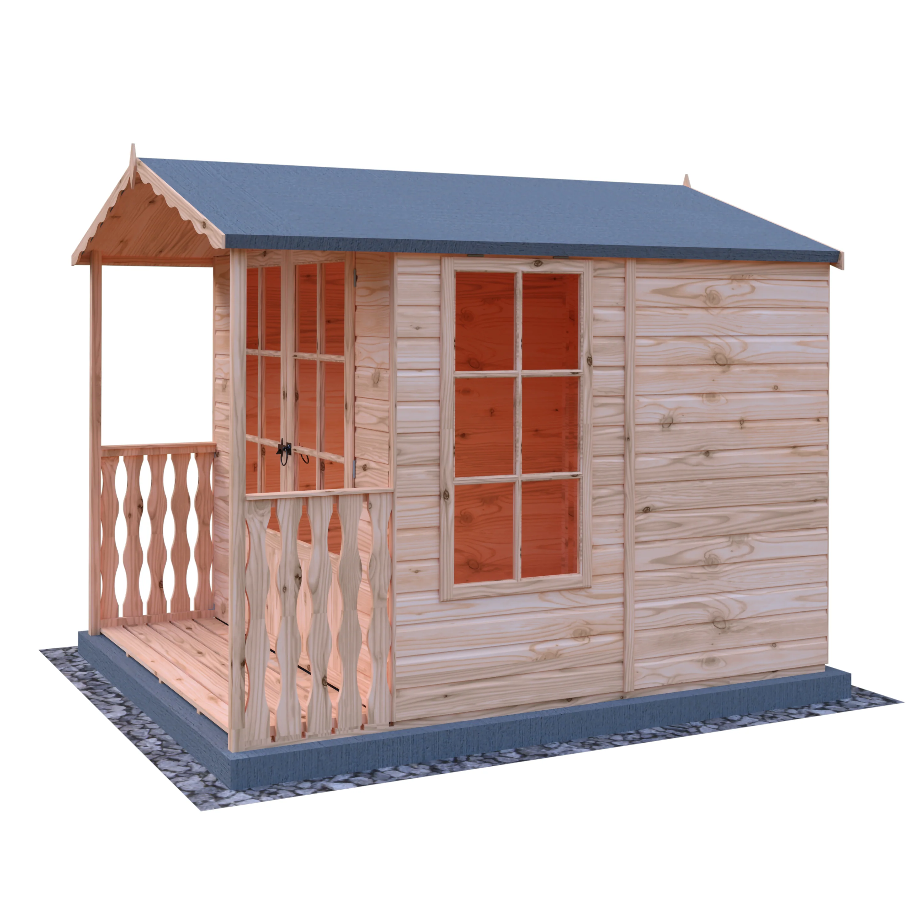 Shire Buckingham 7x7 Summerhouse with Verandah - Image 9