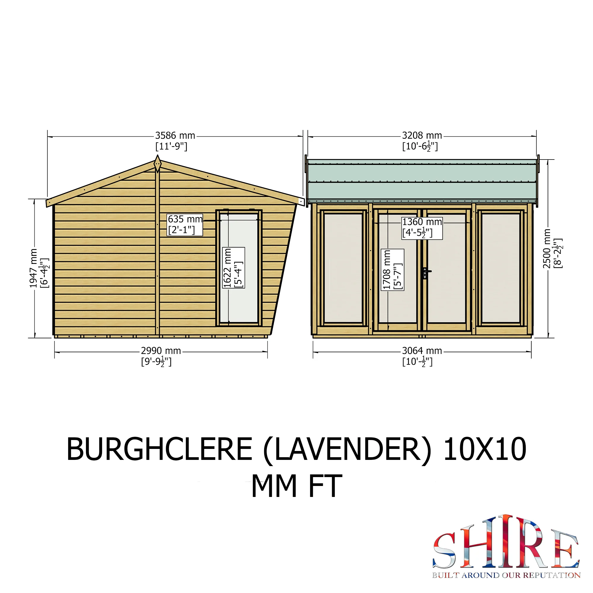 Shire Burghclere 10x10 Summerhouse - Image 4