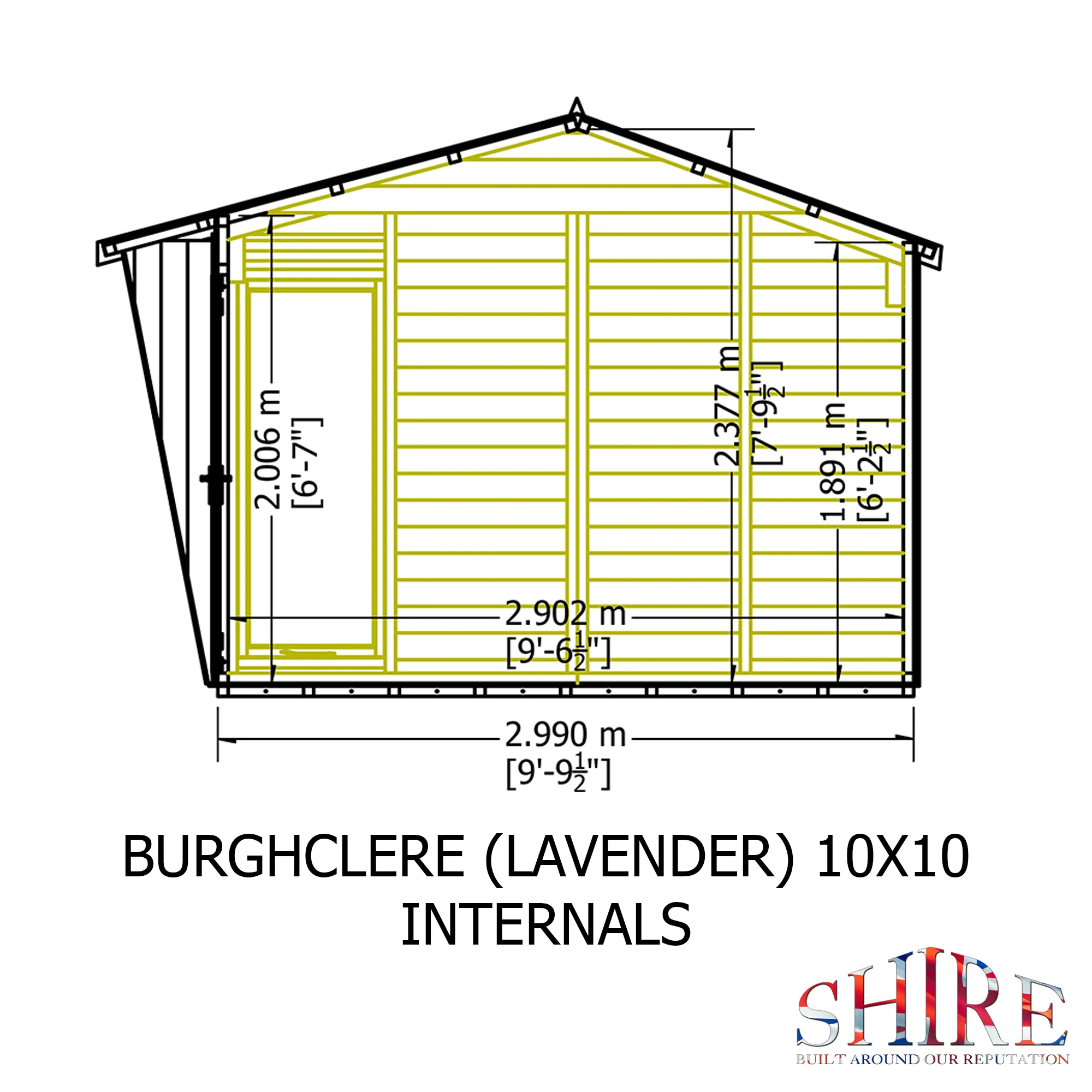 Shire Burghclere 10x10 Summerhouse - Image 5
