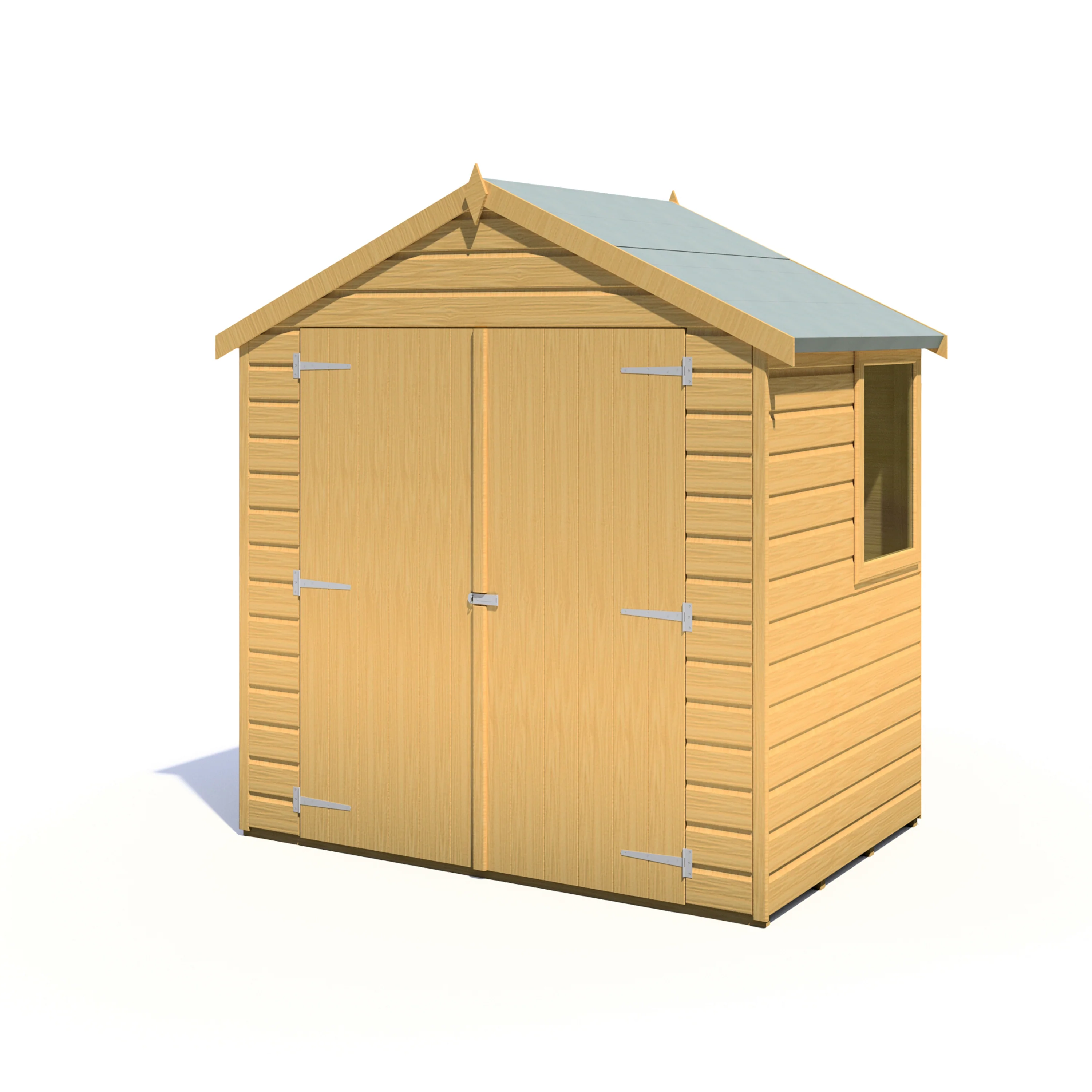 Shire Bute Shiplap Apex Double Door 4x6 Shed - Image 5