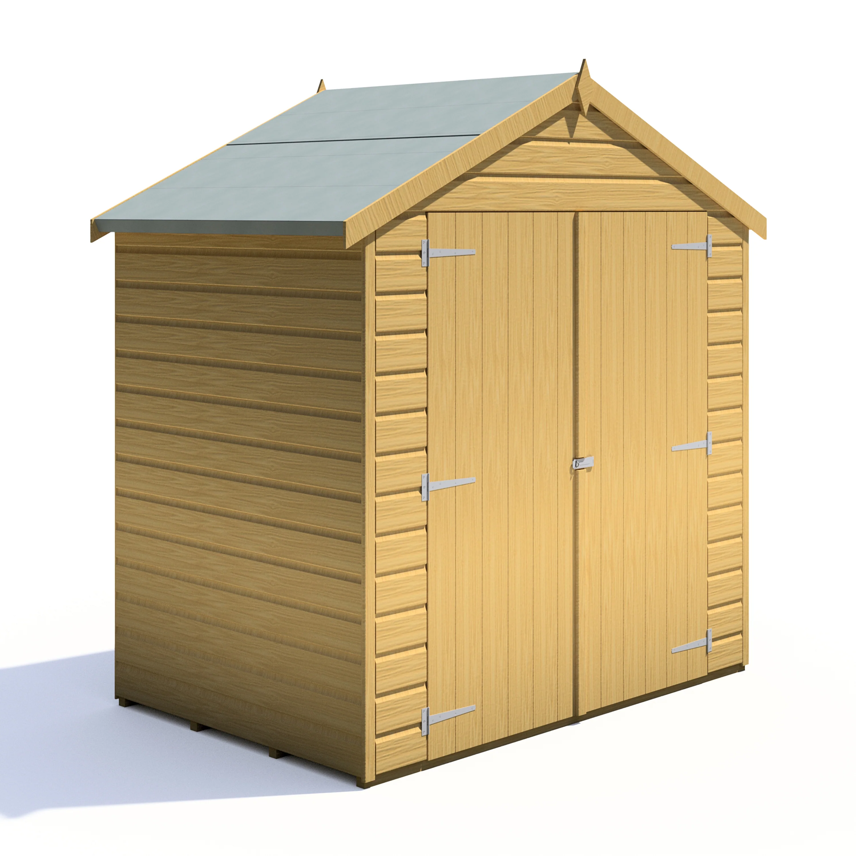 Shire Bute Shiplap Apex Double Door 4x6 Shed - Image 7