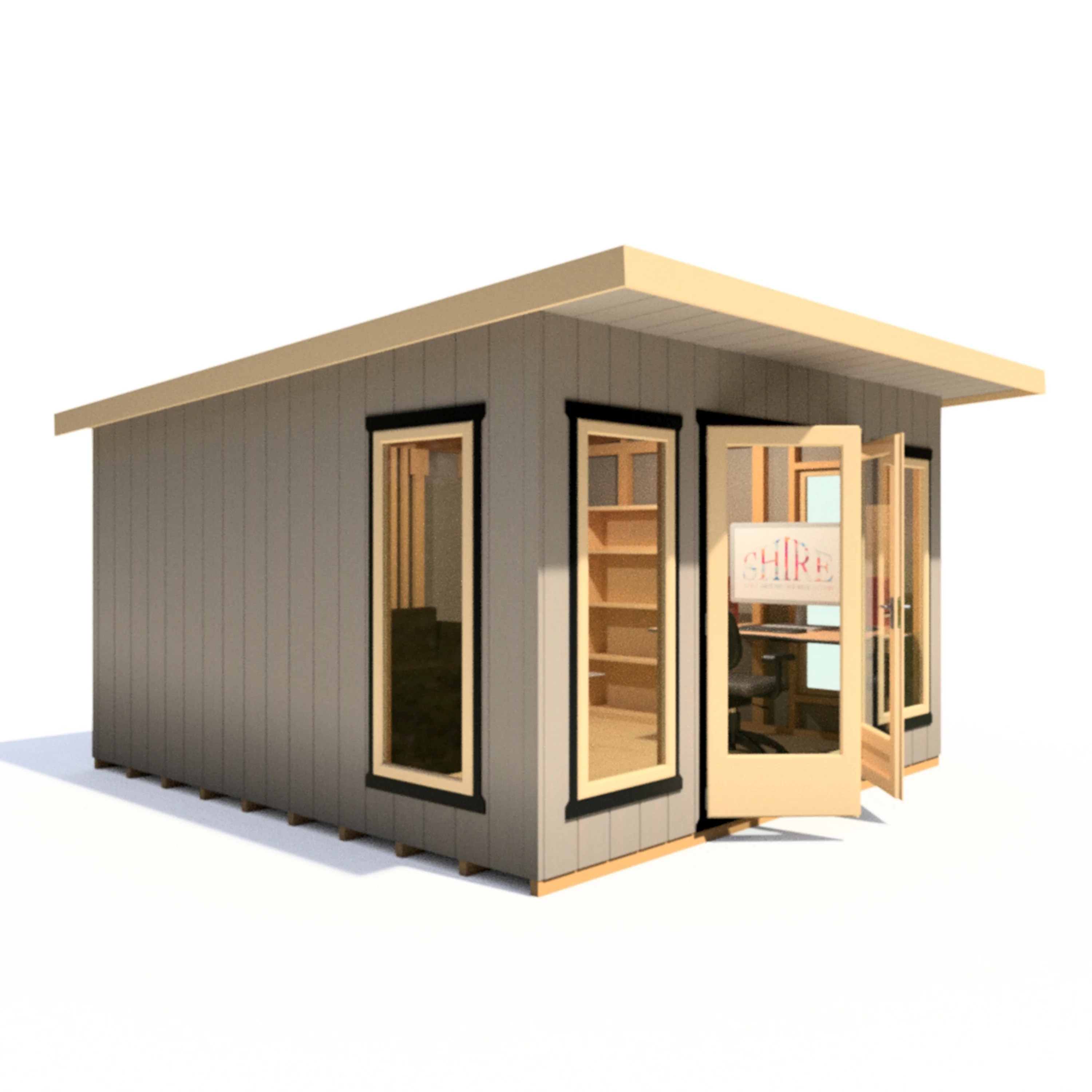 Shire Cali 12x12 Garden Office - Image 9