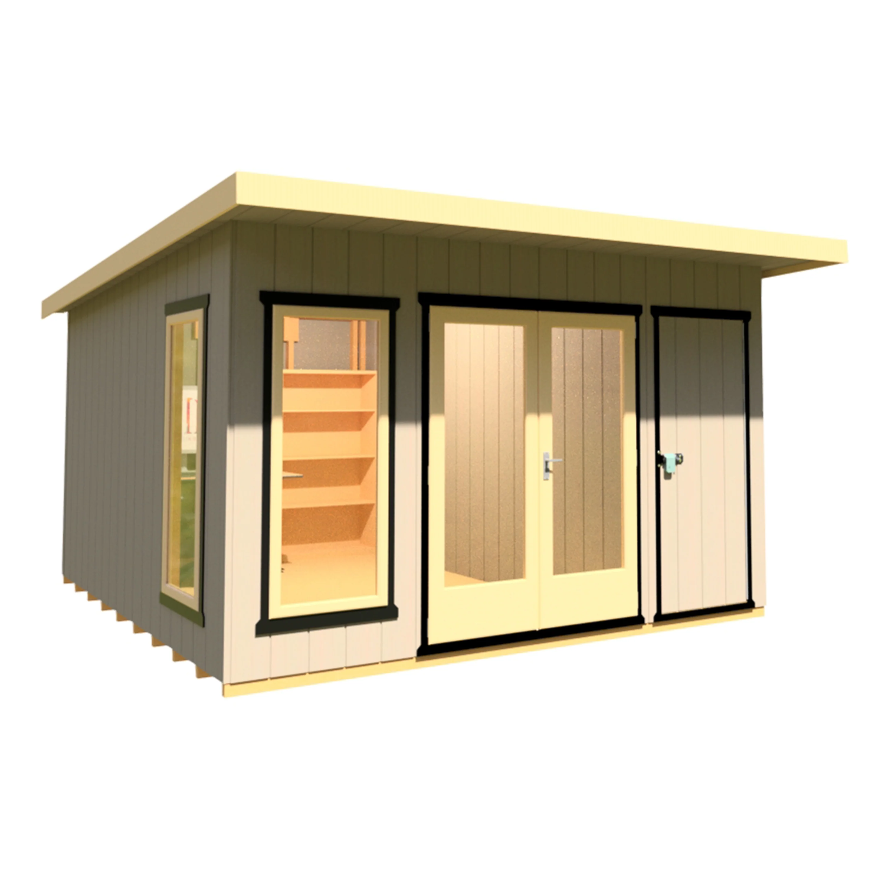 Shire Cali 12x12 Garden Office with Storage - Image 9