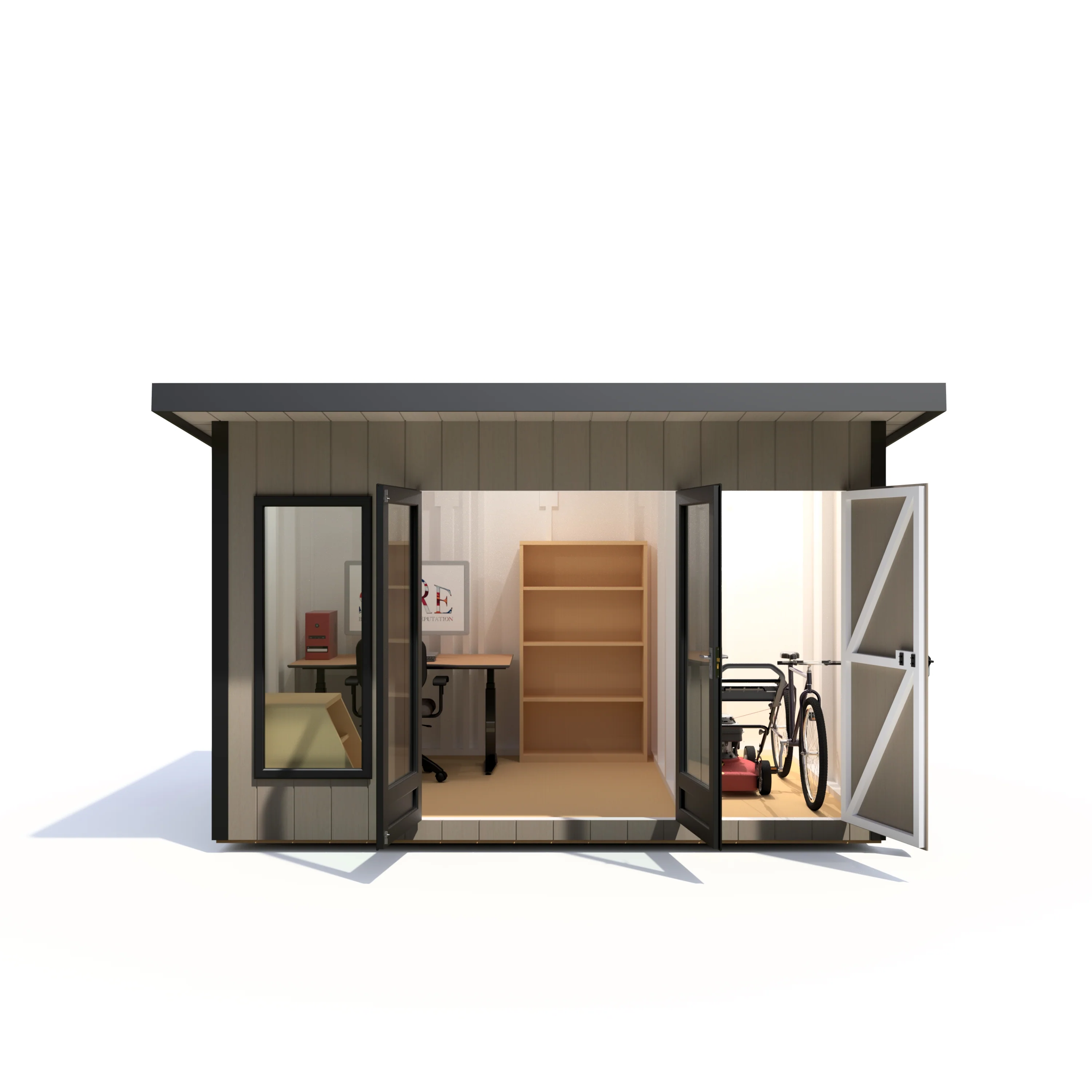 Shire Cali 12x8 Garden Office with Storage