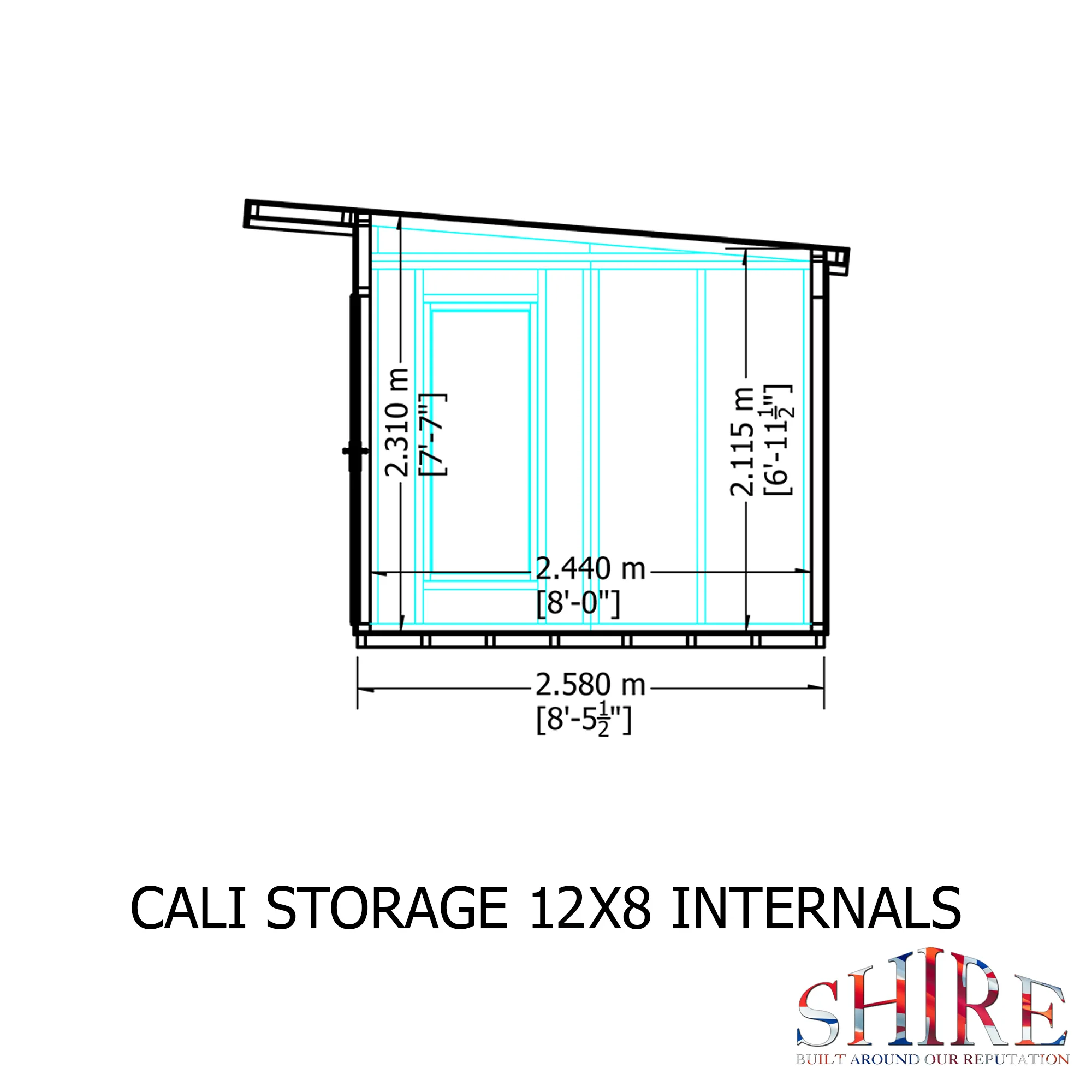 Shire Cali 12x8 Garden Office with Storage - Image 16