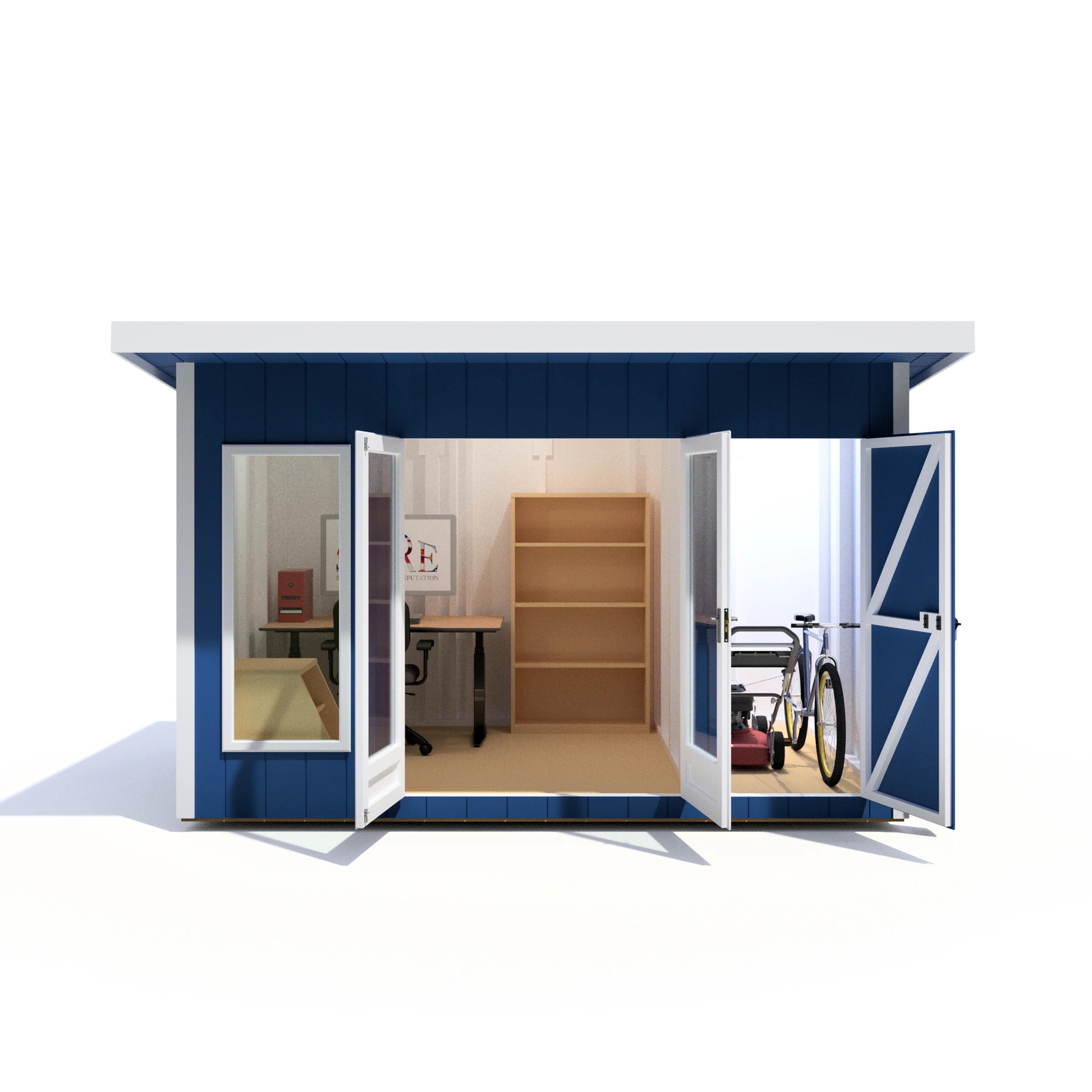 Shire Cali 12x8 Garden Office with Storage - Image 9
